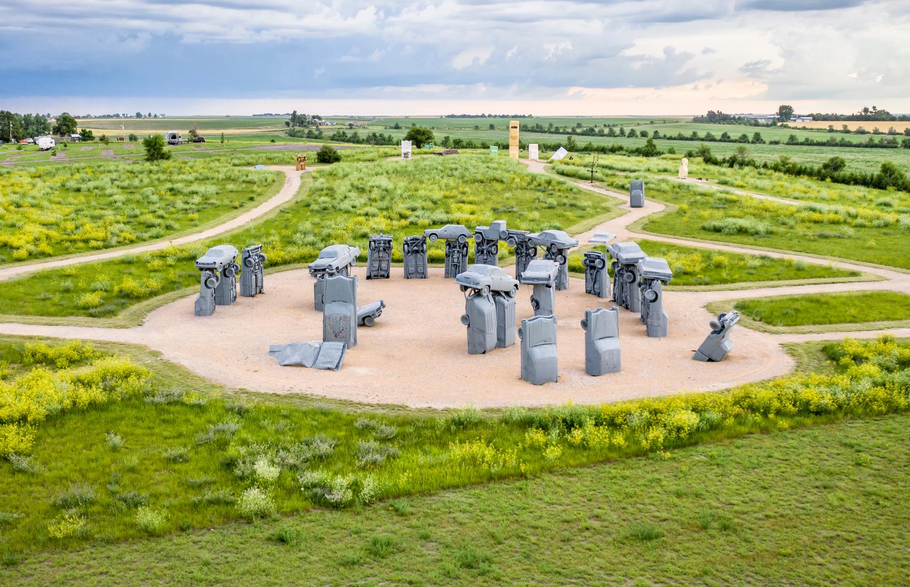 <p>Stonehenge might be shrouded in mystery but, in Nebraska, it’s all about <a href="https://carhenge.com/">Carhenge</a>. This curious sculpture, off Highway 59, was created in 1987 by Jim Reinders as a tribute to his father. He used 39 old cars to replicate the original Neolithic stone circle which is in Salisbury, England, UK.</p>  <p><a href="https://www.loveexploring.com/gallerylist/89068/the-most-mysterious-places-on-earth"><strong>These are the most mysterious places on Earth</strong></a></p>