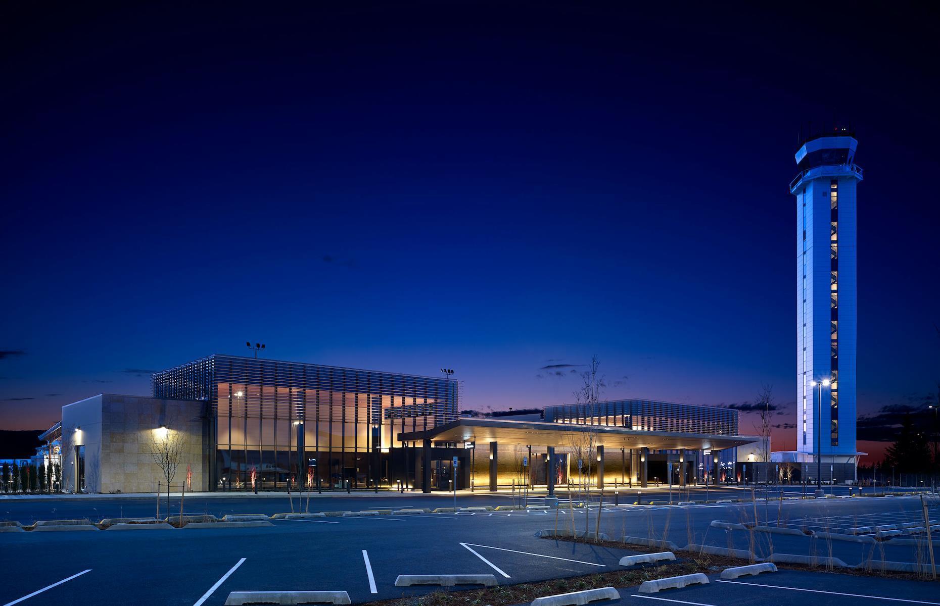 <p>Since reopening for commercial flights in summer 2020, <a href="https://www.painefield.com/">Paine Field</a> has quickly become one of America’s favorite small airports. The compact, two-gate terminal offers just 24 flights a day – in comparison to the 1,010 daily flights handled by nearby Seattle-Tacoma Airport – to cities including Los Angeles, Las Vegas, Boise, Palm Springs, Phoenix and Tucson. Inside, it’s stylishly kitted out with lounge-style seating and floor-to-ceiling windows, while there’s electrical power and high-speed Wi-Fi at every seat.</p>