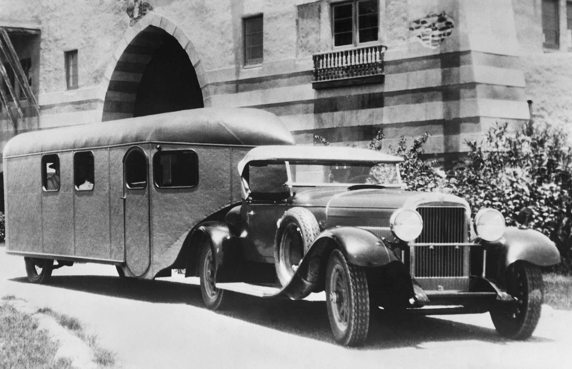 <p>Among the fanciest trailers on the market was the Curtiss Aerocar. It was tipped as a 'motor bungalow' and was fitted out with an observation deck, sleeping berths and even running water. The invention is snapped here in the 1920s, in the Floridian city of Opa-locka.</p>  <p><strong><a href="https://www.loveexploring.com/galleries/110481/the-earliest-photos-of-america-will-amaze-you">Take a look at the earliest photos of America that will amaze you</a></strong></p>