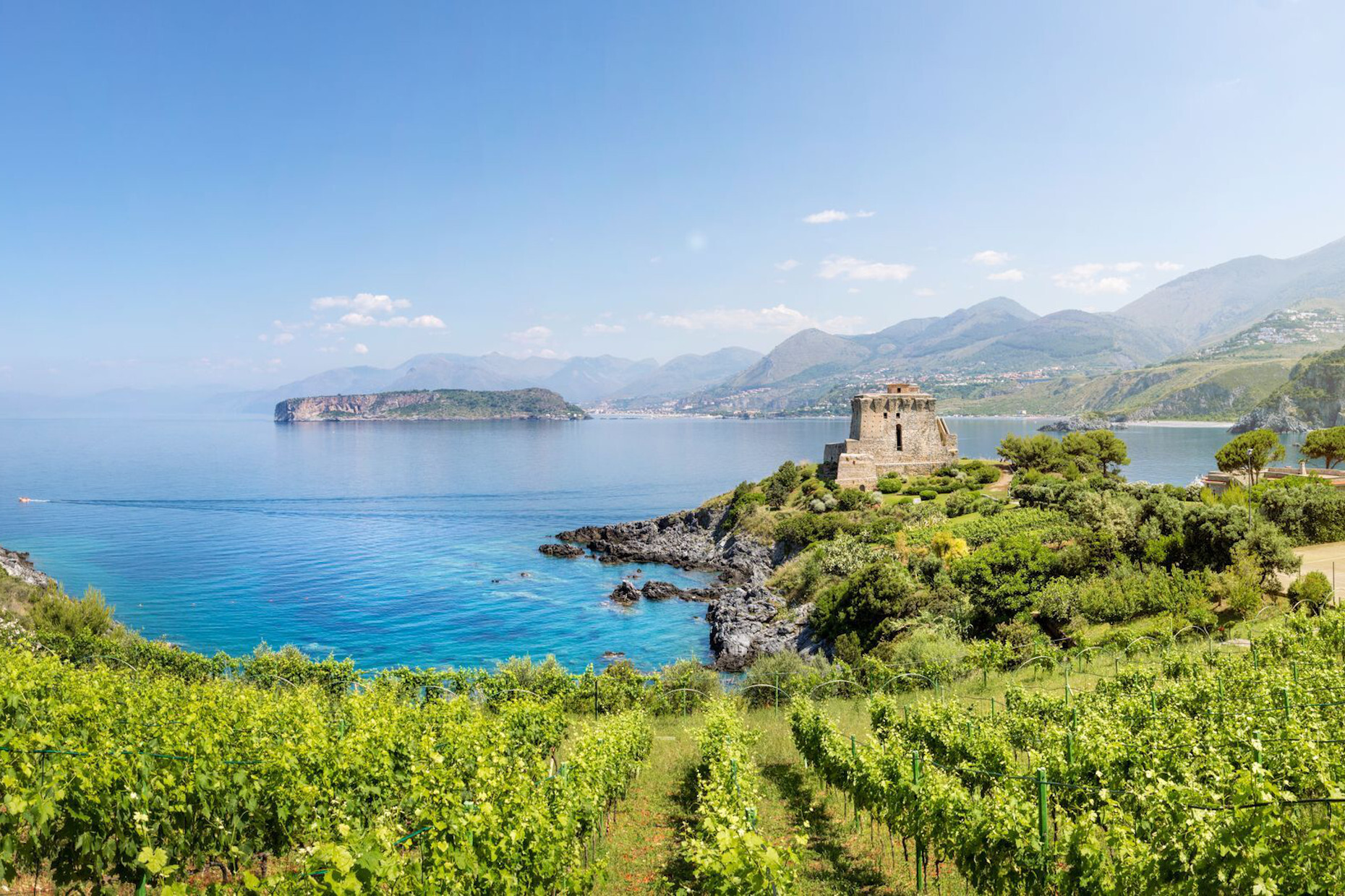 <p>One of Italy’s oldest wine-producing regions, <a href="https://www.wine-searcher.com/regions-calabria" rel="noreferrer noopener">Calabria</a> is located in the south, surrounded by sea and mountains. Its fresh, yet warm Mediterranean climate is perfect for cultivating Gaglioppo (red) and Greco di Bianco (white) grapes, a nod to the region’s Greek origins.</p>