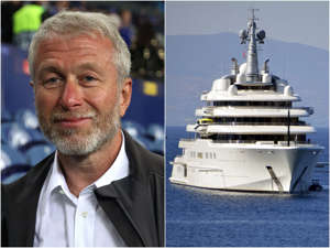 Roman Abramovich, owner of Chelsea FC, next to his superyacht called Eclipse. Alexander Hassenstein - UEFA/UEFA/Ali Balli/Anadolu Agency/Getty Images