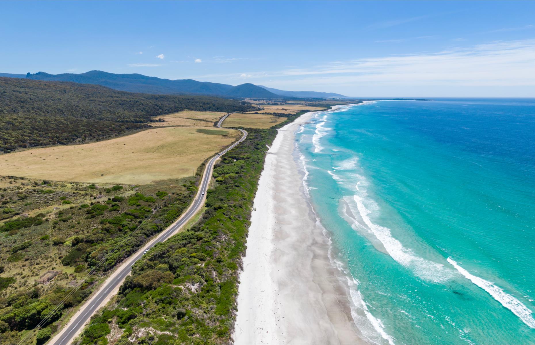 <p>Skirting along Tasmania’s scenic east coast, this 186-mile (300km) route is best taken over four days or more. Starting at Hobart, the road goes north past dramatic coastlines peppered with stunning and often deserted beaches. The <a href="http://greateasterndrive.com.au">Great Eastern Drive</a> passes four of the state's 19 national parks: Freycinet (white sands, blue waters and pink granite peaks), Douglas-Apsley (forest tracks and gorges with swimming holes), Mount William (which includes the northern section of the dramatic Bay of Fires) and, a 30-minute ferry from the fishing port of Triabunna, the wildlife haven that is Maria Island (convict-era ruins and native species including wombats and Tasmanian devils). </p>
