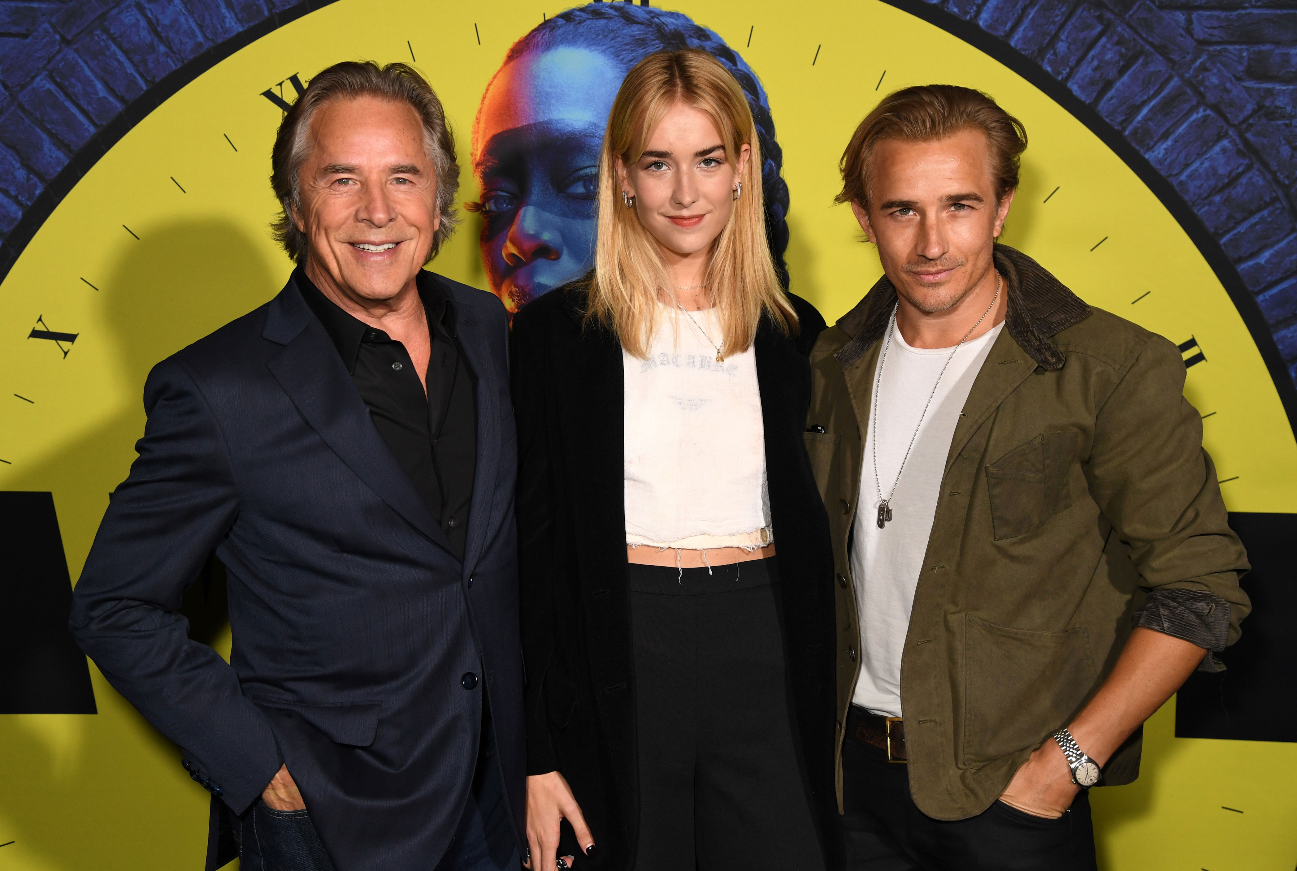 <p>Don Johnson brought daughter Grace Johnson (who was born in 1999 and is the oldest of Don's three kids with fourth wife Kelley Phleger) and look-alike actor son Jesse Johnson (who was born in 1982 and is the only child of Don and ex Patti D'Arbanville) to the Los Angeles premiere of his new HBO series, "Watchmen," on Oct. 14, 2019.</p>