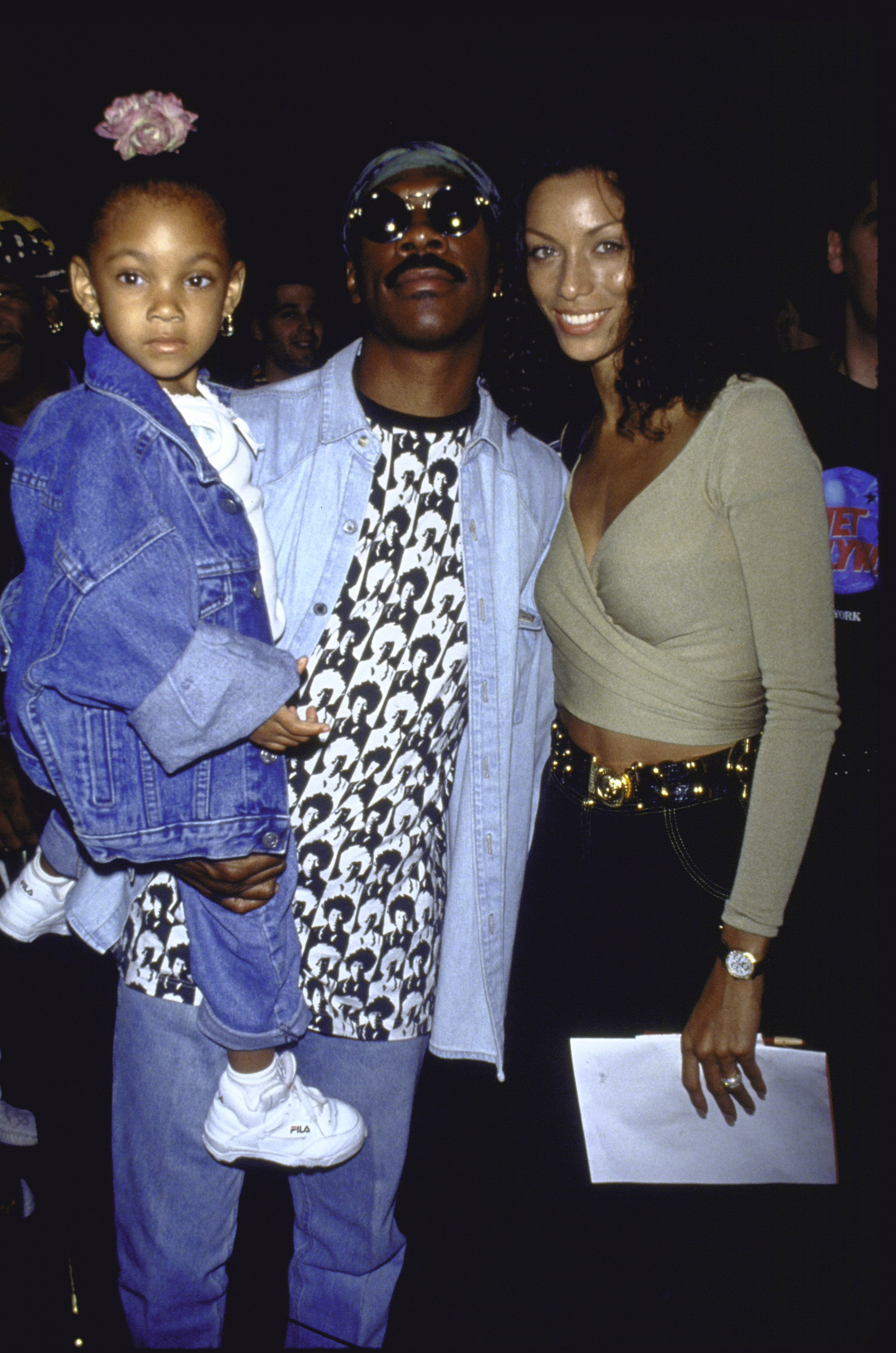 <p>Comedy star Eddie Murphy and future ex-wife Nicole Mitchell, a model, posed for a photo with then-3-year-old daughter Bria, who's the eldest of their five children together, in January 1993. Keep reading to see beautiful Bria today...</p>