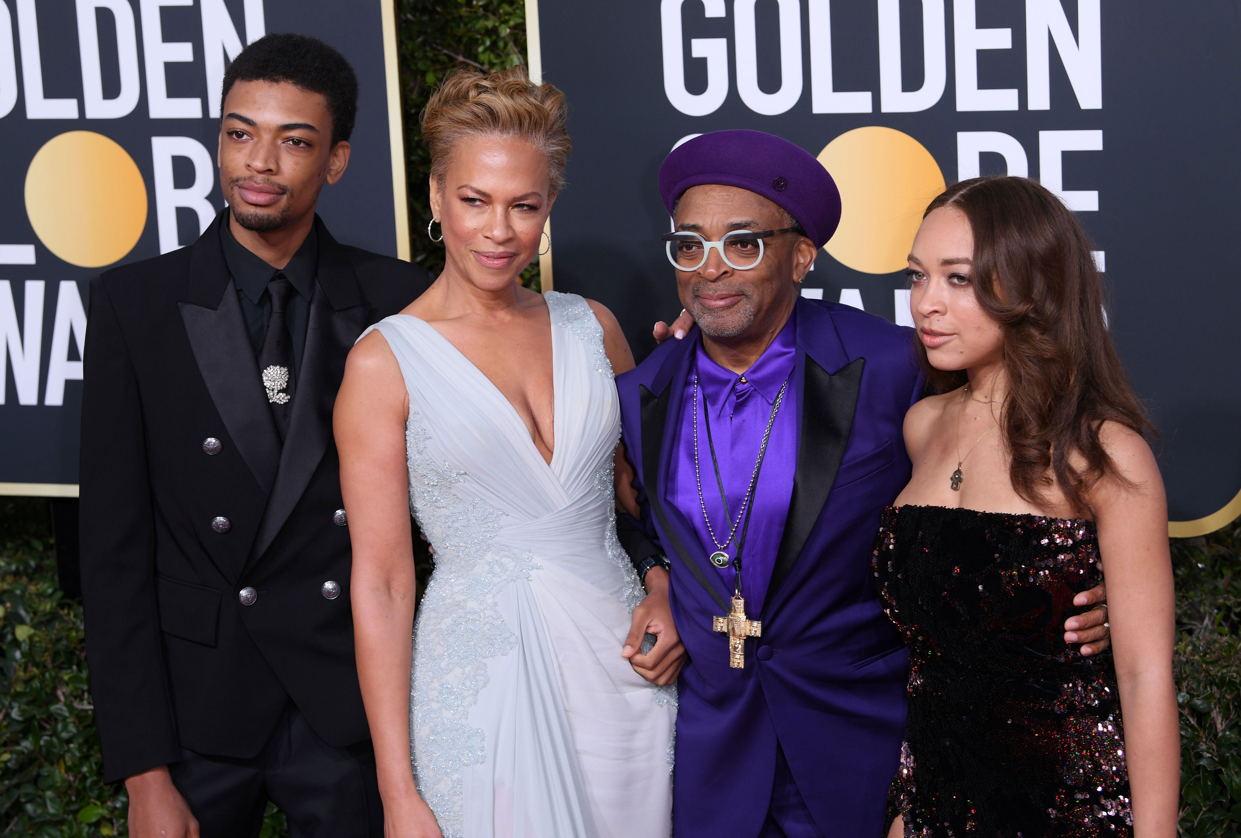 <p>Filmmaker <span>Spike Lee and his wife, attorney-turned-producer Tonya Lewis Lee, posed on the red carpet at the </span><a href="https://www.wonderwall.com/awards-events/red-carpet/2019-golden-globes-see-all-stars-red-carpet-3017905.gallery">2019 Golden Globe Awards</a><span> with their kids, daughter Satchel Lee (born in 1994) and son Jackson Lee (who was born in 1997). Two years later, their children were chosen to be Golden Globe ambassadors. Not only were they the first Black siblings named to the position (which was in earlier years known as Mr. or Miss Golden Globe), but Jackson was </span><a href="https://www.wonderwall.com/celebrity/black-stars-who-made-history-36404.gallery">the first Black male ambassador in Golden Globes history</a><span>.</span></p>