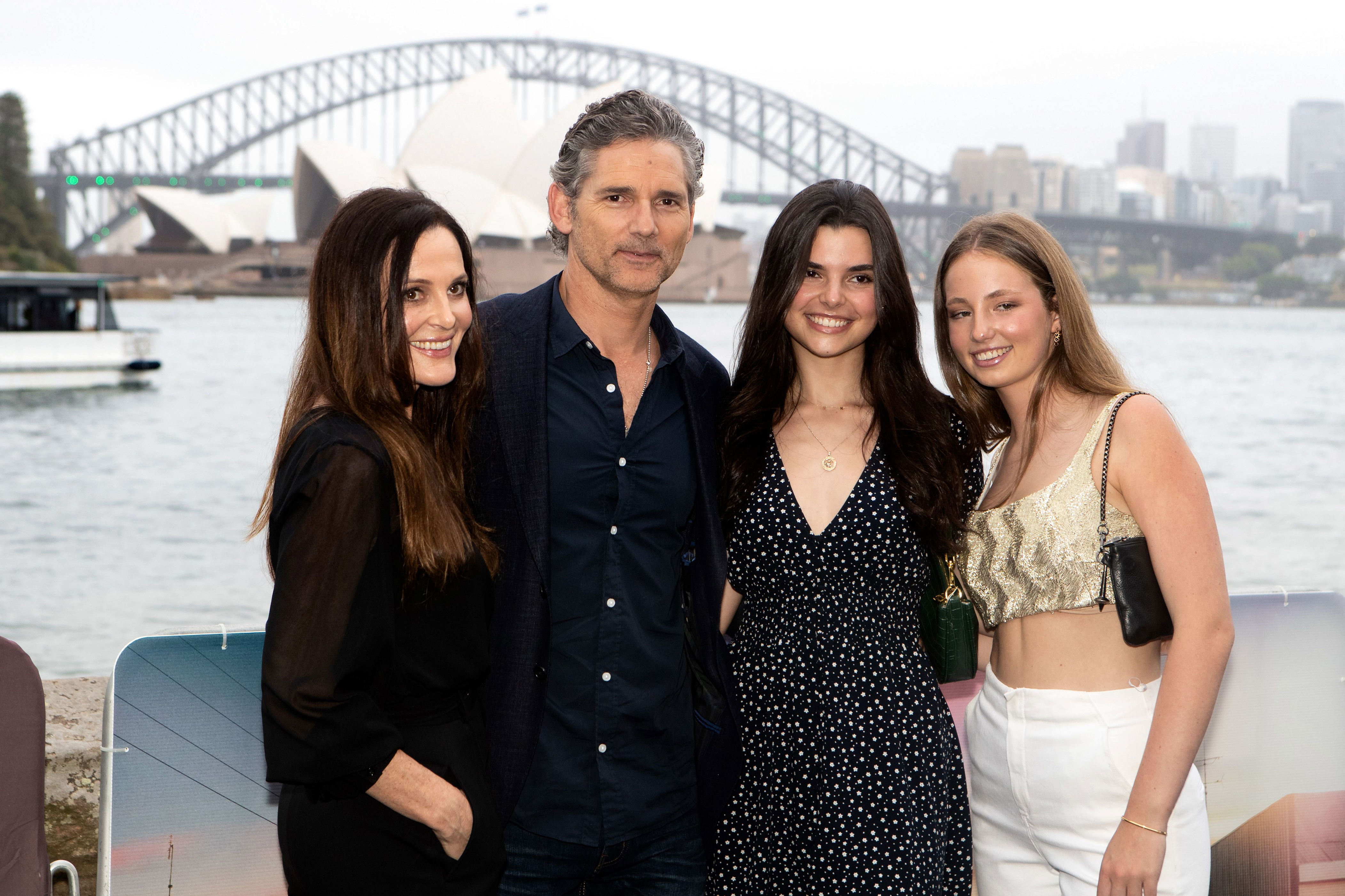 <p>Eric Bana posed with wife Rebecca Gleeson, daughter Sophia Banadinović (second from right) -- who was born in 2002 -- and niece Jasmine Taylor at the premiere of his film "The Dry" in Sydney, Australia, in December 2020. Eric and Rebecca are also parents to son Klaus, who was born in 1998. (Eric's mini-me can be seen on Rebecca's photography business Instagram page <a href="https://www.instagram.com/p/BQM6VvDF4vc/">here</a>.)</p>