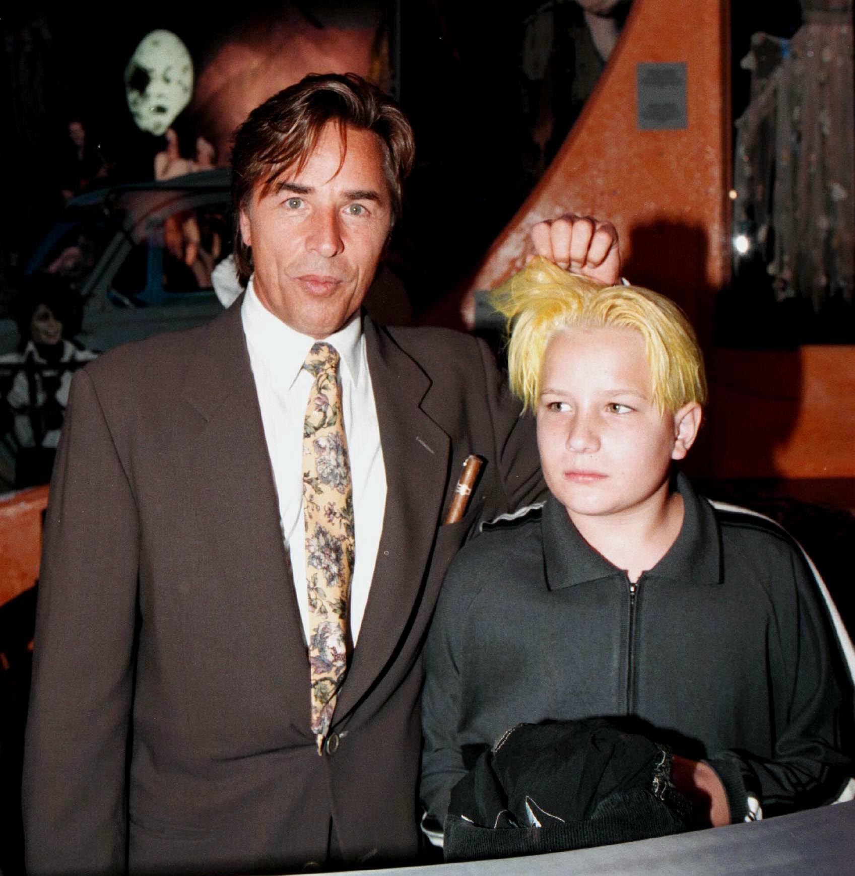 <p>"Miami Vice" star Don Johnson brought son Jesse Johnson -- whose mom is model-actress Patti D'Arbanville -- to an event at Planet Hollywood in Paris in September 1995 when Jesse was just 12. Keep reading to see him all grown up -- and to see his half-sister Grace Johnson as a little girl kid who's since grown up too...</p>
