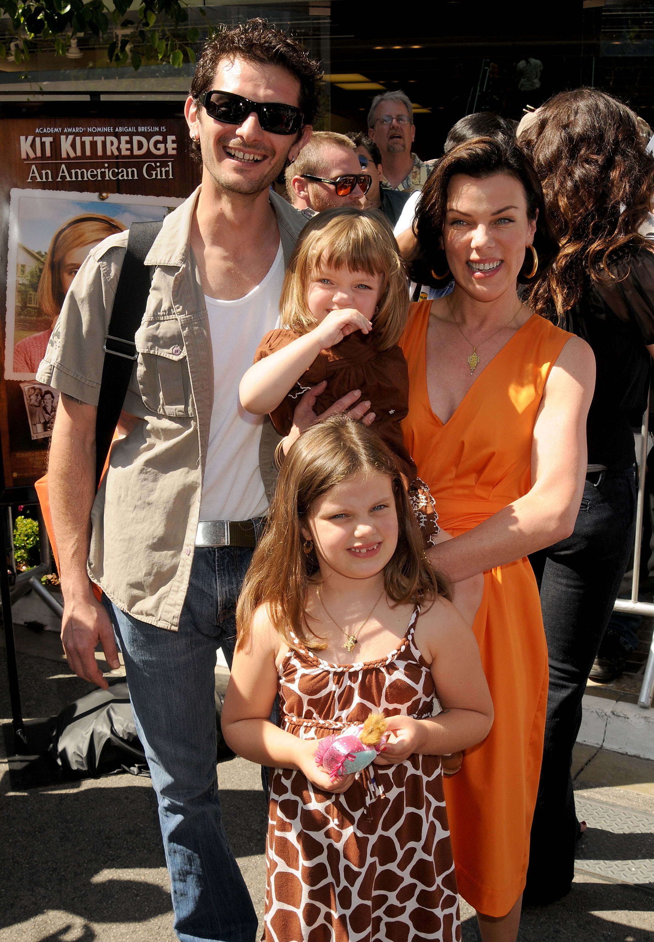<p>Actress Debi Mazar and husband Gabriele Corcos brought their daughters, 5-year-old Evelina and 2-year-old Giulia, to the "Kit Kittredge: An American Girl" premiere in Los Angeles in June 2008.</p>