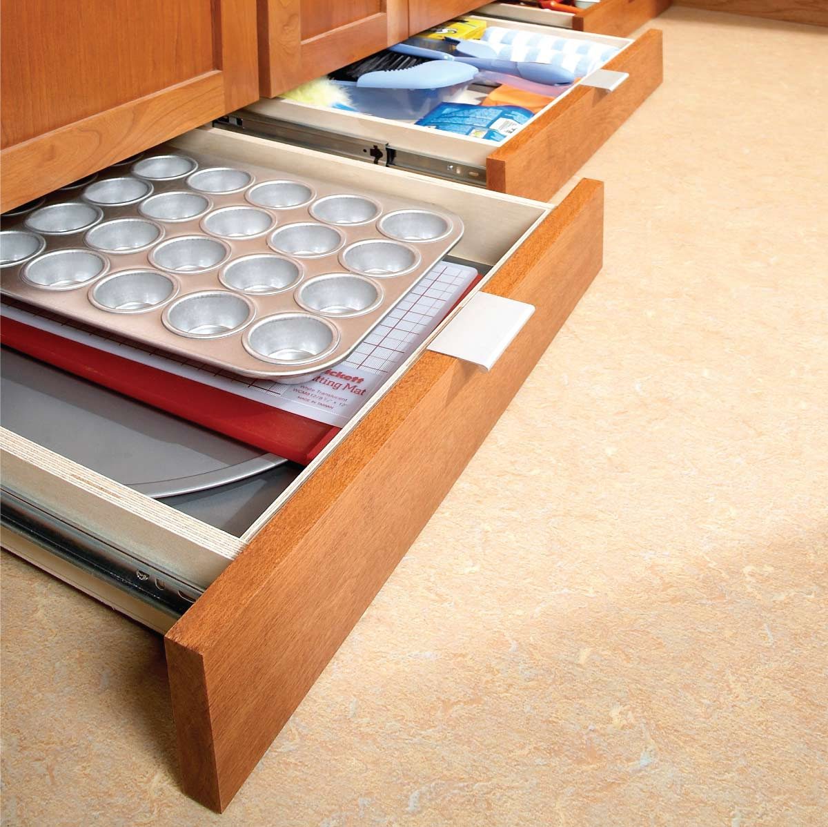 How To Build Under Cabinet Drawers Increase Kitchen Storage   AAUjmju.img