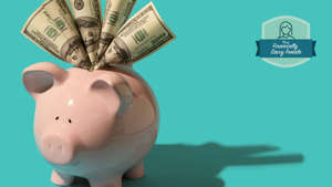 financially savvy female piggy bank iStock_1324449529