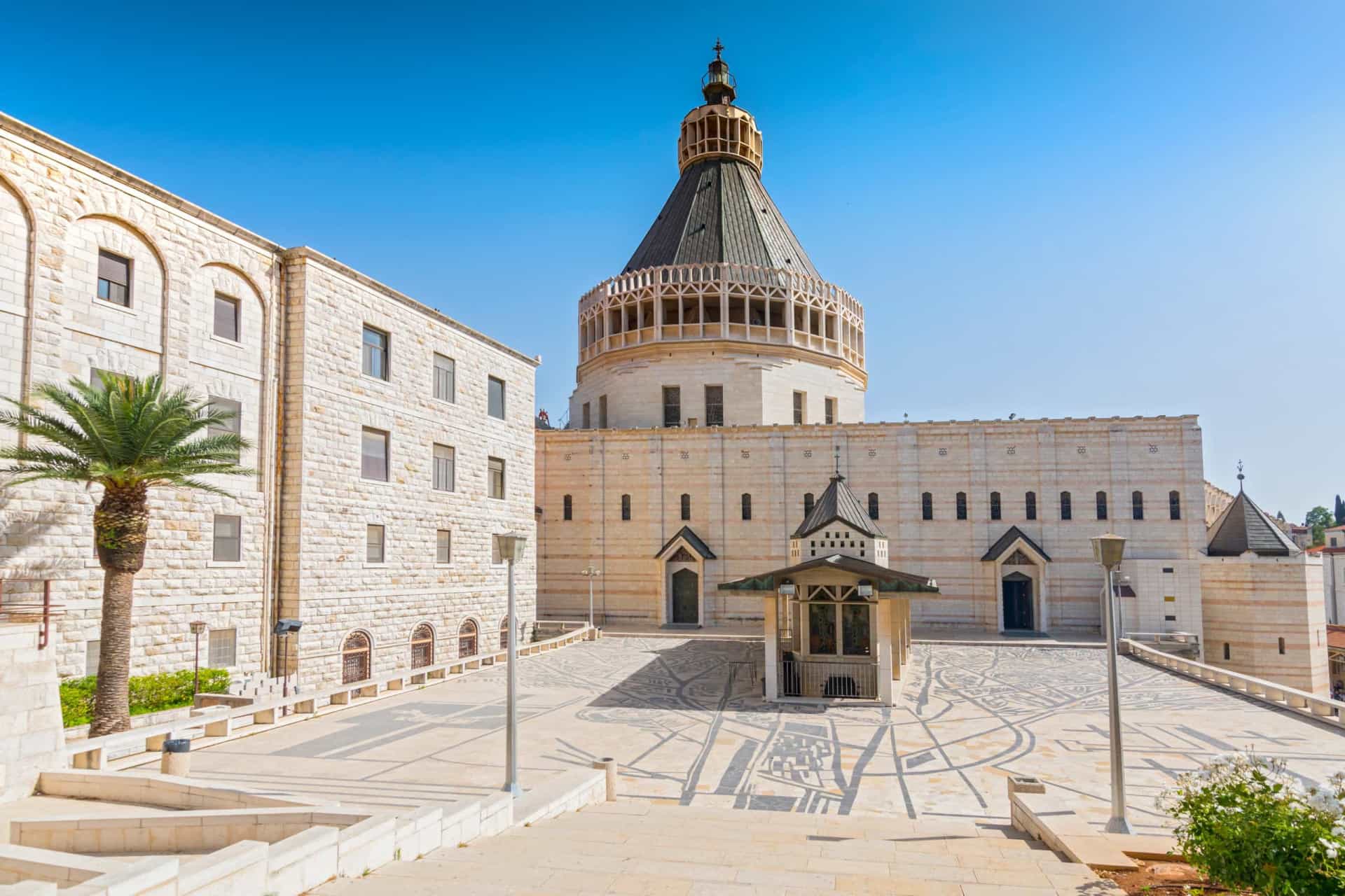 <p>The modern-day Church of Annunciation in Nazareth is established over what Catholic tradition holds to be the site of the house of the Virgin Mary. Here, it is believed, the archangel Gabriel told the young Mary that she would become the mother of the Son of God.</p>