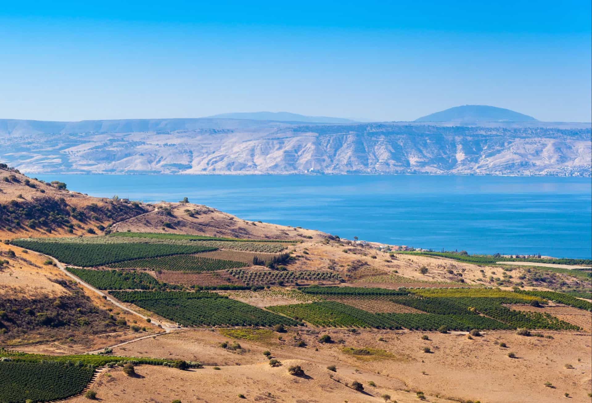 <p>According to the New Testament, much of the ministry of Jesus takes place on the shores of the Sea of Galilee. Four of Jesus' apostles were recruited here—Andrew, James, John, and Peter, who had all been earning a living by fishing in the area.</p>