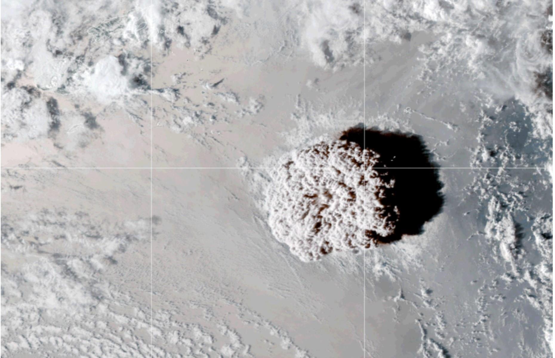 <p>This photo is a still capture of a video released by NASA when a small, uninhabited South Pacific island known as Hunga Tonga-Hunga Ha‘apai – originally two islands that became one landmass in January 2015 after an eruption formed new land between them – was obliterated by a massive volcanic eruption. Little is understood about volcanoes that erupt in shallow water and volcanologists are interested in the extraordinary <a href="https://www.nature.com/articles/d41586-022-00394-y">power of the blast</a>.</p>