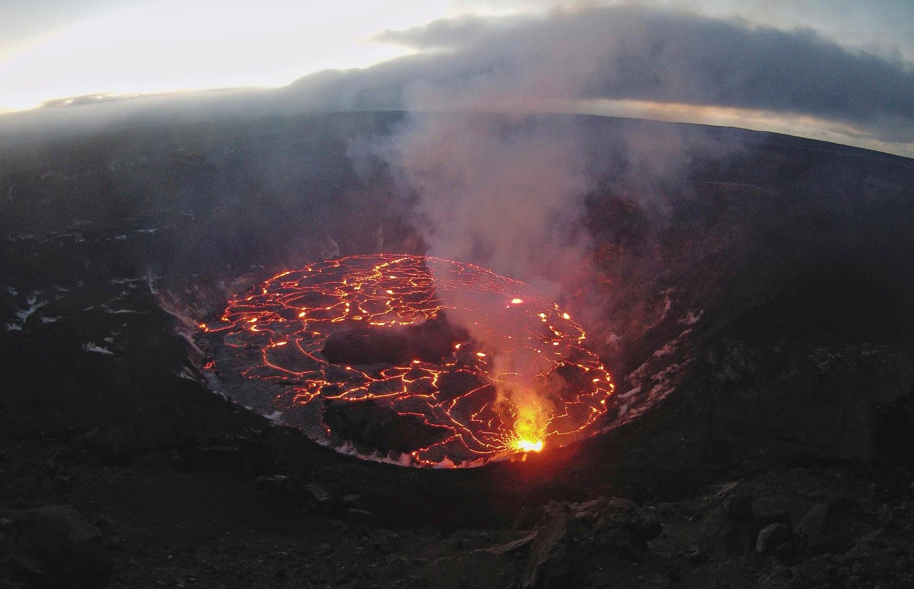 <p>Kilauea is in the southeast of Big Island is the most active volcano in the world. <a href="https://www.britannica.com/place/Kilauea">Its most active vent is Halema‘uma‘u</a>, the legendary home of Pele, the Hawaiian fire goddess. It's been 200 years since its last explosive eruptions (scores of deaths occurred here in 1790) and in recent years eruptions are usually contained by the lava lake within the crater.</p>
