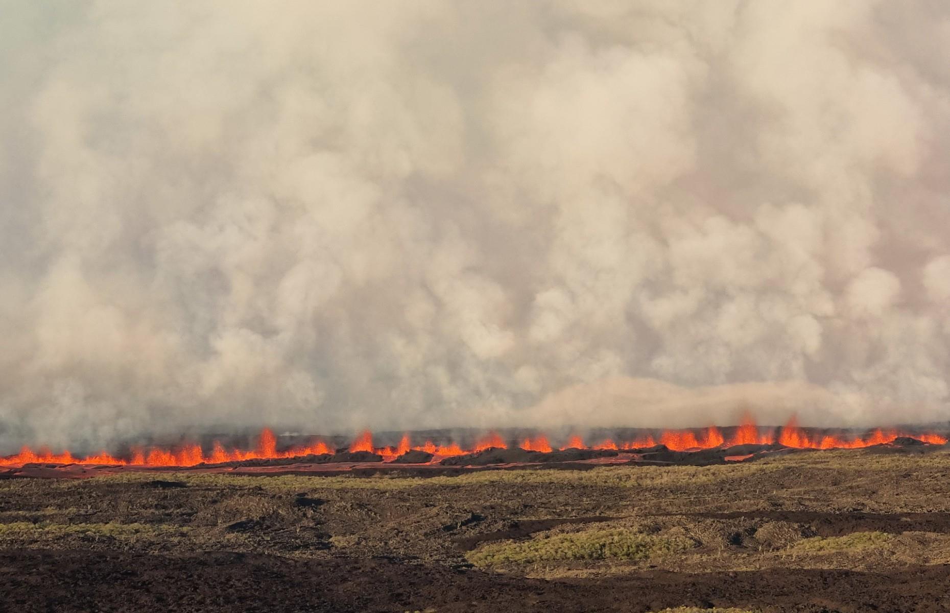 <p>After laying silent for more than three decades, in May 2015 the Galápagos’ Wolf Volcano sent clouds of ash and spewing lava into its surroundings. Luckily the Wolf Volcano is away from the main population center on the island and also the <a href="https://www.nasa.gov/image-feature/eruption-of-wolf-volcano-galapagos-islands">lava flowed east and southeast</a> rather than down the north slope, which is home to rare pink iguanas and giant tortoise.</p>