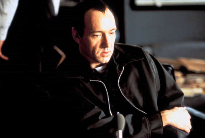 6 of 33 Photos in Gallery: The bad guy is Turkish criminal Keyser Söze, right? Wrong. It's actually Roger "Verbal" Kint (Kevin Spacey), but we don't find that out until the end of the movie. Verbal Kint manages to trick everyone, audience included.