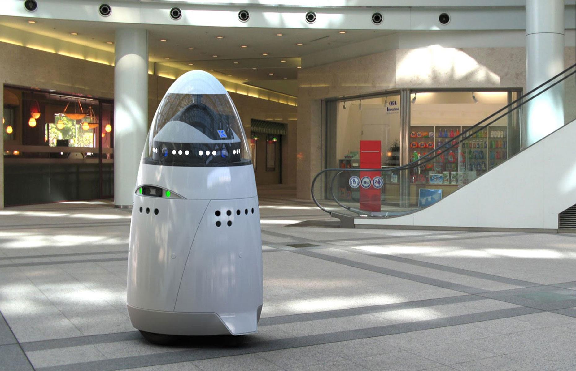 <p>Robotic security guards are already patrolling businesses, and look set to relieve more of their human counterparts of their jobs soon.</p>  <p>Knightscope's K5 security robot constantly monitors its surroundings for suspicious behavior and can detect potentially criminal "audio events", such as glass breaking or people screaming. Fully autonomous, the robots even charge themselves without human intervention. An impressive 24 of the robots were installed in shopping malls and offices in Silicon Valley, California in 2015. But they haven't been a resounding success; in 2016, one rogue K5 robot knocked down and (non-fatally) ran over a toddler.</p>