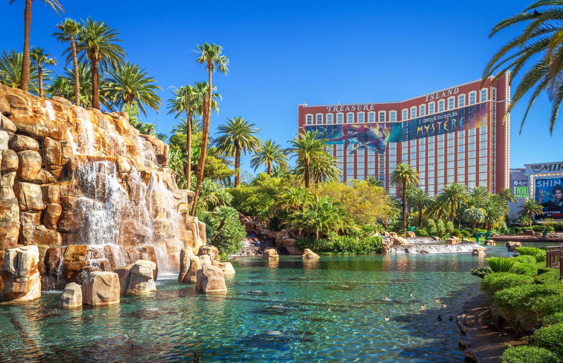 <p>It might have toned down its pirate theme, but this swashbuckling resort still has epic proportions. Featuring nearly 3,000 rooms, it opened in a central location on Las Vegas’ Strip in 1993, drawing in guests with its pirates and pyrotechnics. Its trademark Sirens of TI show was discontinued in 2013 as part of a move away from its pirate origins but its all-round tropical island vibes remain. Privately owned by Phil Ruffin, the large-scale resort was added to Radisson’s hotel portfolio in 2019.</p>