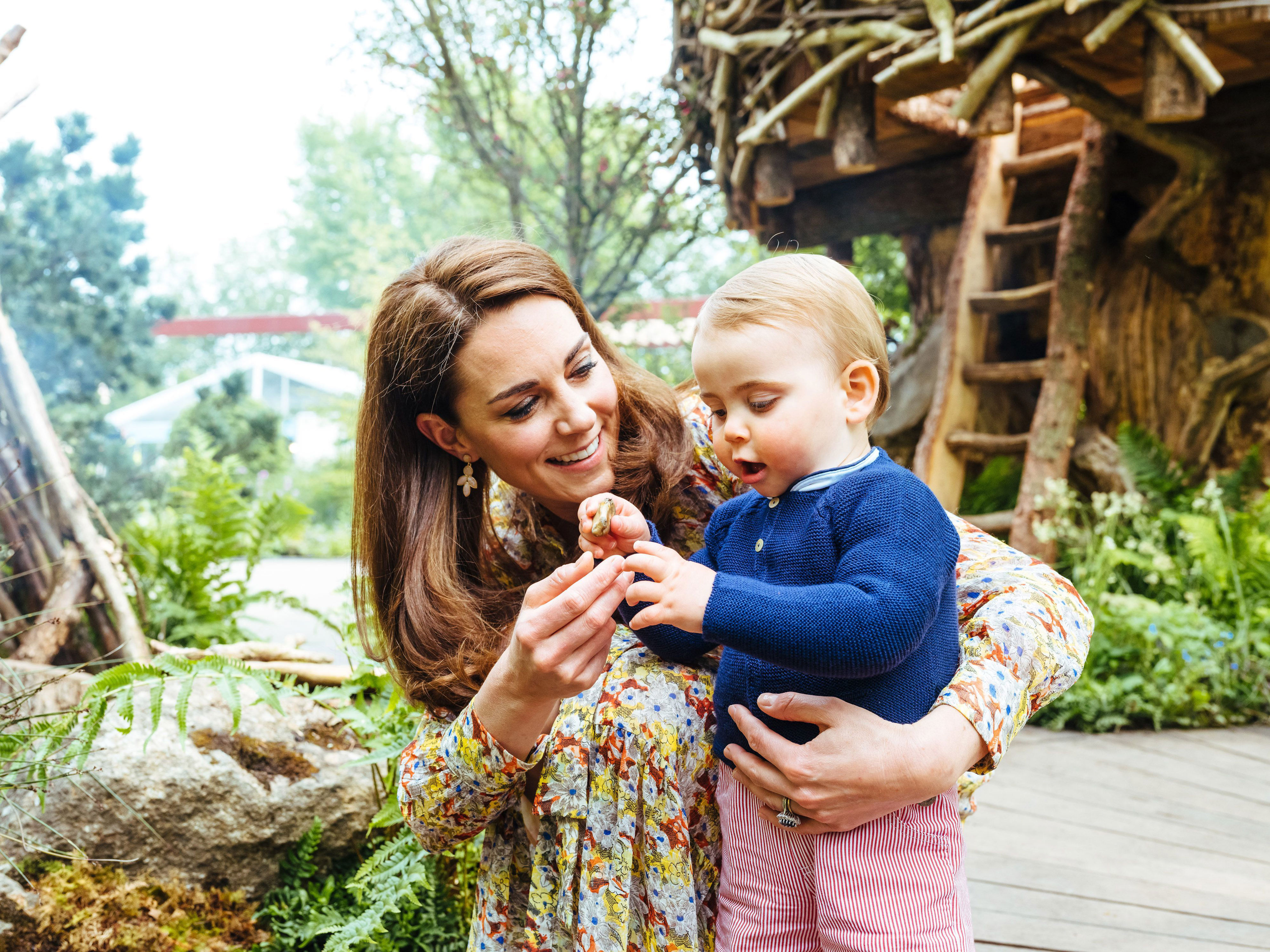 <p><a href="https://www.wonderwall.com/celebrity/profiles/overview/duchess-kate-1356.article">Duchess Kate</a> and son Prince Louis explored the garden she co-designed with Adam White and Andree Davies for the RHS Chelsea Flower Show in London on May 19, 2019.</p>
