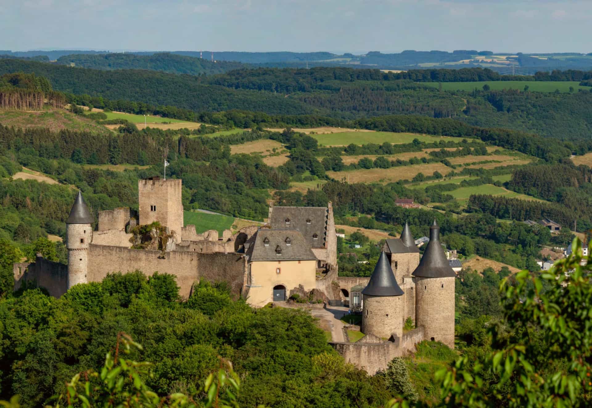 <p>The Luxembourg countryside is dotted with wonderful centuries-old strongholds, including the fairy-tale Bourscheid Castle, which stands majestically over the village of Bourscheid in the country's northeastern region. The castle dates back to the 10th century, its keep enclosed by walls punctuated by 11 watchtowers.</p>