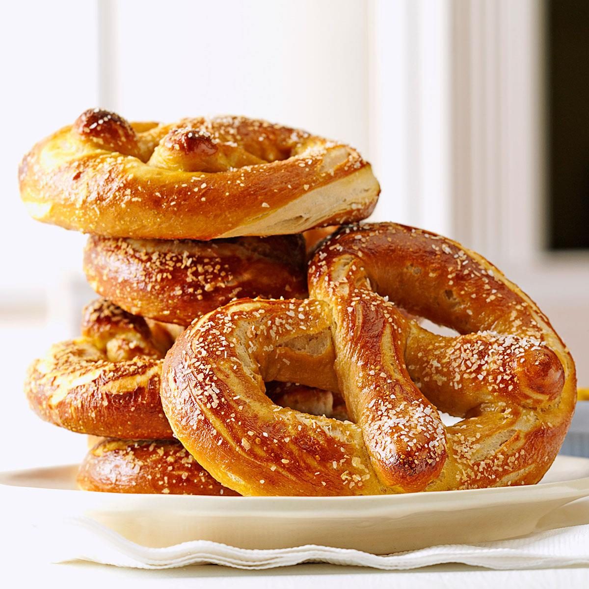 <p>I'm always looking for new ways to combine fun flavors, and what goes together better than beer and pretzels? Not much that I can think of. That’s why I put them together into one delicious recipe. —Alyssa Wilhite, Whitehouse, Texas</p> <div class="listicle-page__buttons"> <div class="listicle-page__cta-button"><a href='https://www.tasteofhome.com/recipes/soft-beer-pretzels/'>Go to Recipe</a></div> </div>