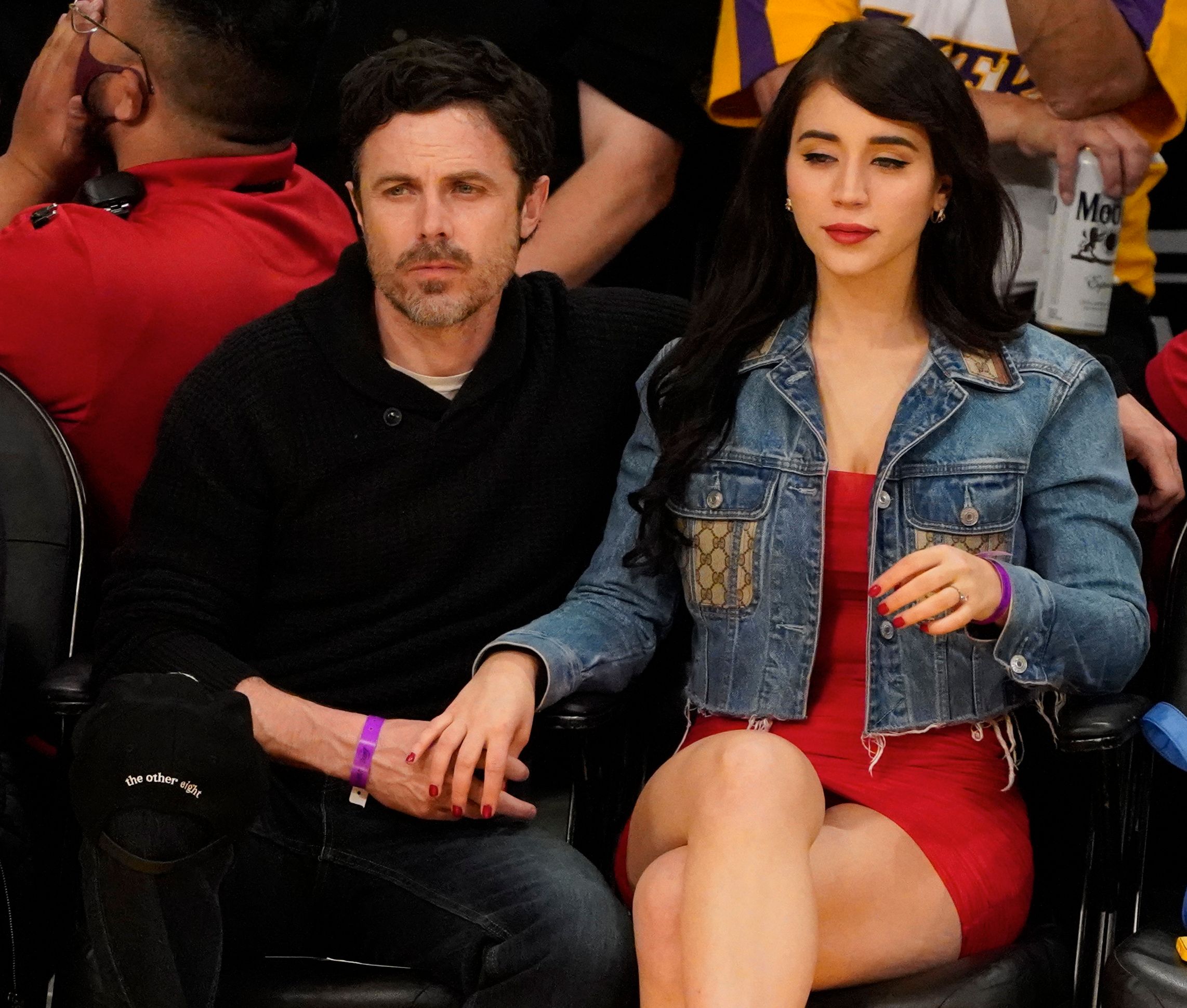 <p>Oscar winner Casey Affleck was photographed kissing his new girlfriend, actress Caylee Cowan (see the snaps <a href="https://pagesix.com/2021/11/24/casey-affleck-snapped-mid-pda-with-caylee-cowan-half-his-age/">here</a>) -- who at 23 is half his age -- on Nov. 23, 2021, and two days later called her "my love" who "always shows up when it counts" in an Instagram post. Caylee was born in 1998 -- two years before Casey started dating first wife Summer Phoenix, from whom he split in 2015 after nearly a decade of marriage and two kids together.</p>