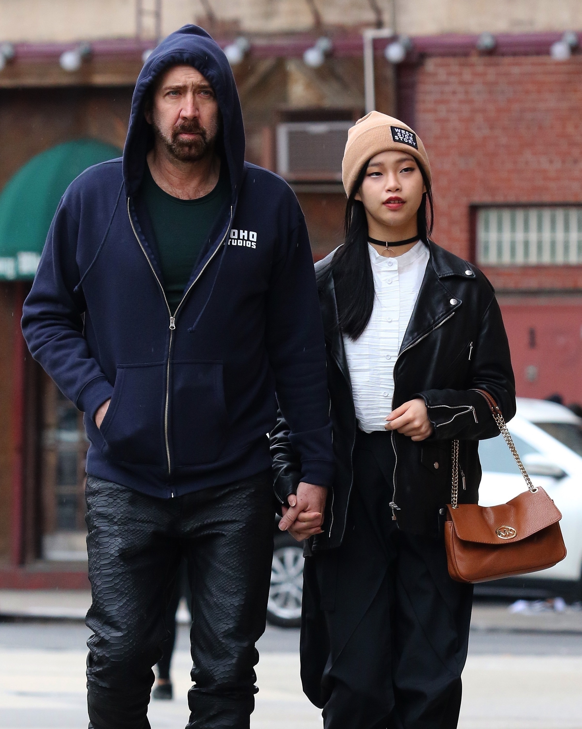 <p>Nicolas Cage was 56 when he made his <a href="https://www.wonderwall.com/celebrity/couples/drake-dating-model-imaan-hammam-girlfriend-celeb-love-life-news-mid-february-2020-hollywood-romance-report-3022242.gallery?photoId=1074673">public debut</a> with Riko Shibata at the <a href="https://www.wonderwall.com/awards-events/red-carpet/2020-independent-spirit-awards-see-all-photos-red-carpet-3022212.gallery">Independent Spirit Awards</a> in Santa Monica, California, in February 2020. A few weeks later, Britain's The Sun and DailyMail.com reported that Riko -- seen here with Nic in New York City in March 2020 -- is 30 years the actor's junior and three years younger than his eldest son, Weston. Nic was 57 when he married a 26-year-old Riko -- it's his fifth marriage -- at the Wynn Hotel in Las Vegas on Feb. 16, 2021. In 2022, they announced they're expecting their first child together. </p>