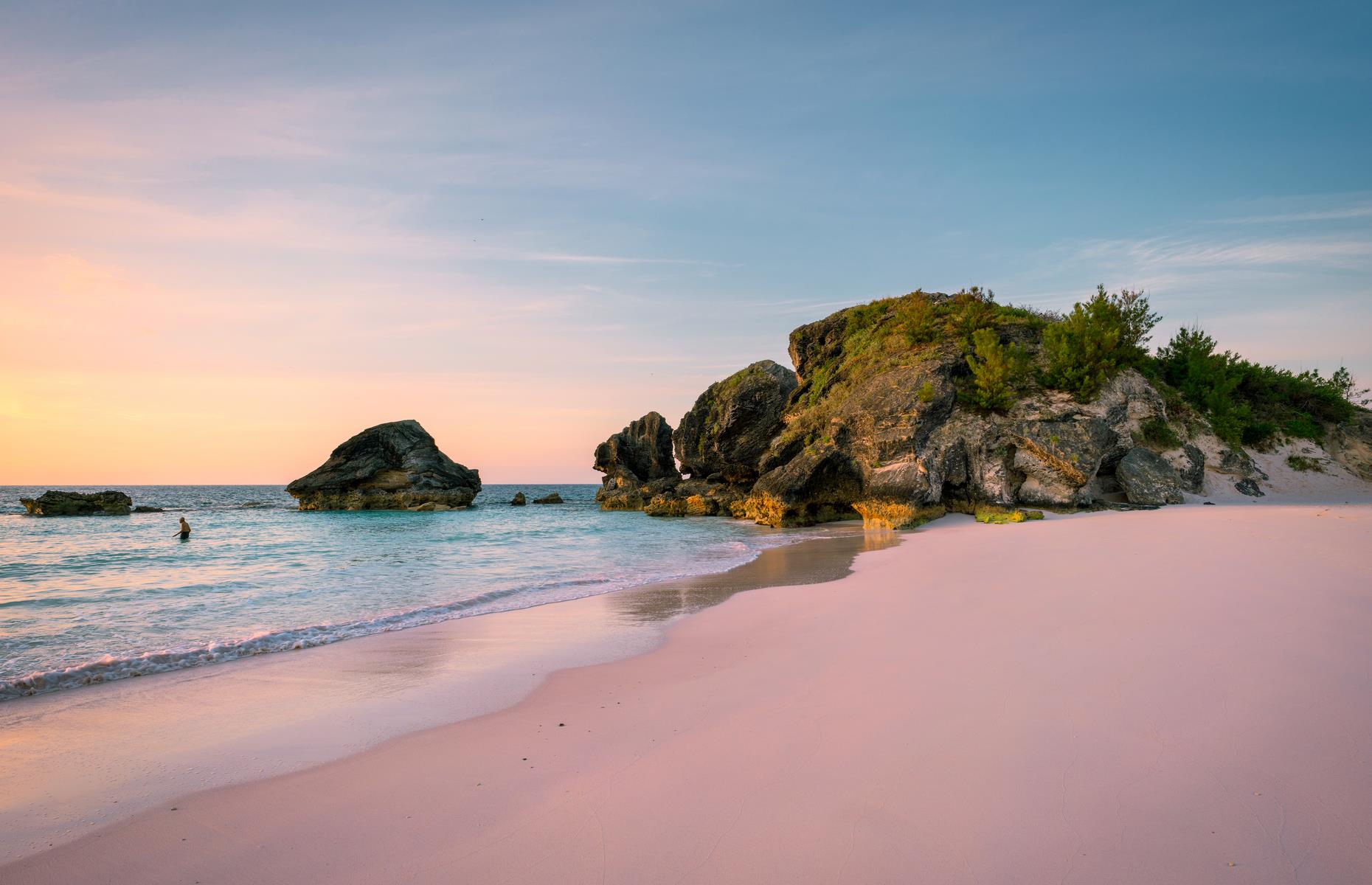 <p>The colors of Bermuda are extraordinary: salmon-pink-hued sandy beaches (Horseshoe Bay and Jobson's Cove are beauties), teal waters and green hills peppered with pretty pastel houses. Wreck diving is one of the biggest draws with more than 300 shipwrecks littering its coral-ringed coastline. The island is entrenched in history too: many Bermudians descend from enslaved Africans, learn their history on the African Diaspora Heritage Trail. It takes in former capital St George's on the northeastern tip. Founded in 1612, it’s the oldest continuously settled British town in the Americas.</p>