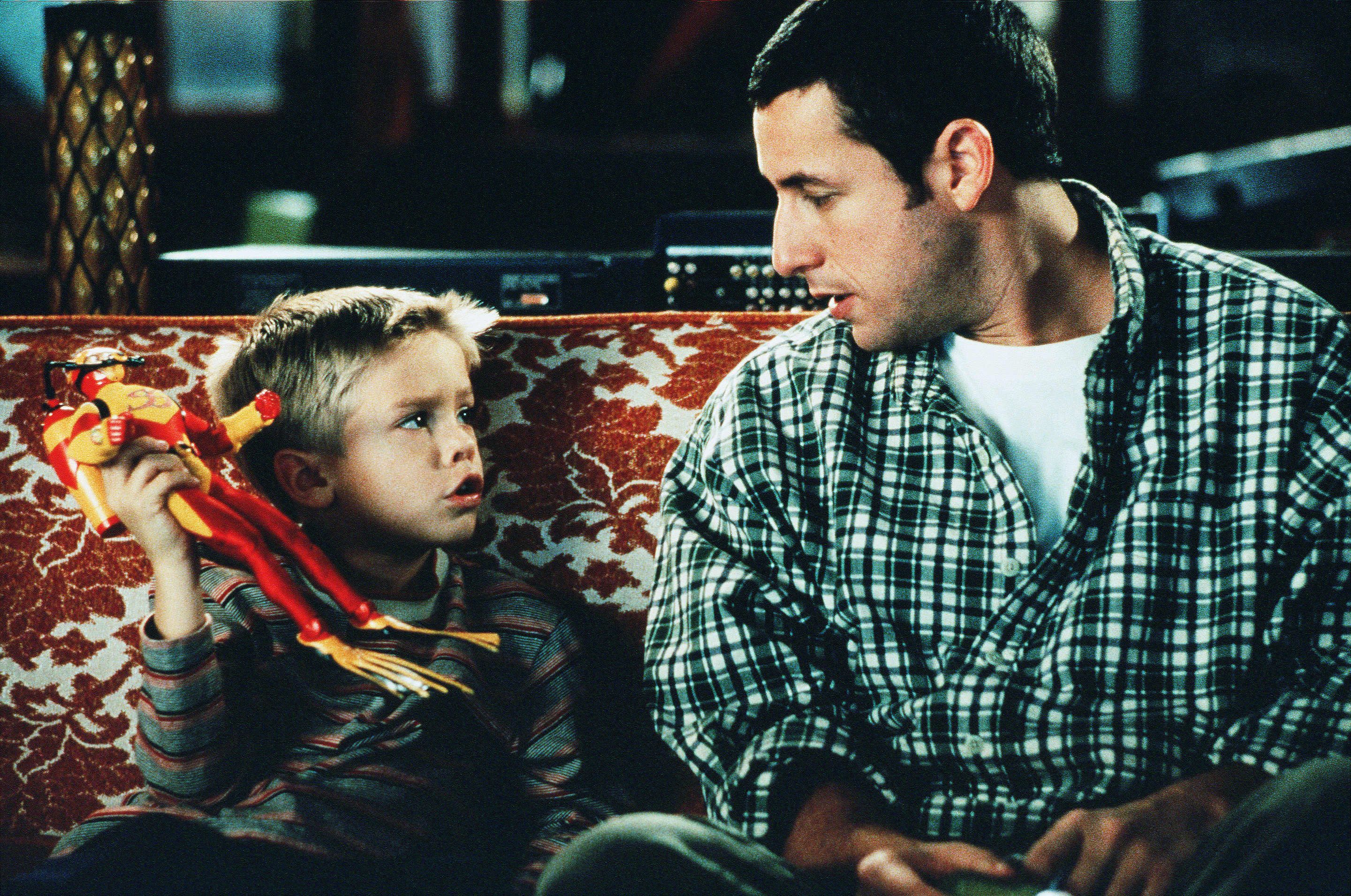 <p>Twins Cole and Dylan Sprouse played one character, Julian, in the 1999 film "Big Daddy" opposite <a href="https://www.wonderwall.com/celebrity/profiles/overview/adam-sandler-840.article">Adam Sandler</a>. They went on to star on their own Disney Channel show, "The Suite Life of Zack & Cody," and its spinoff, "The Suite Life on Deck," from 2005 to 2011. </p>