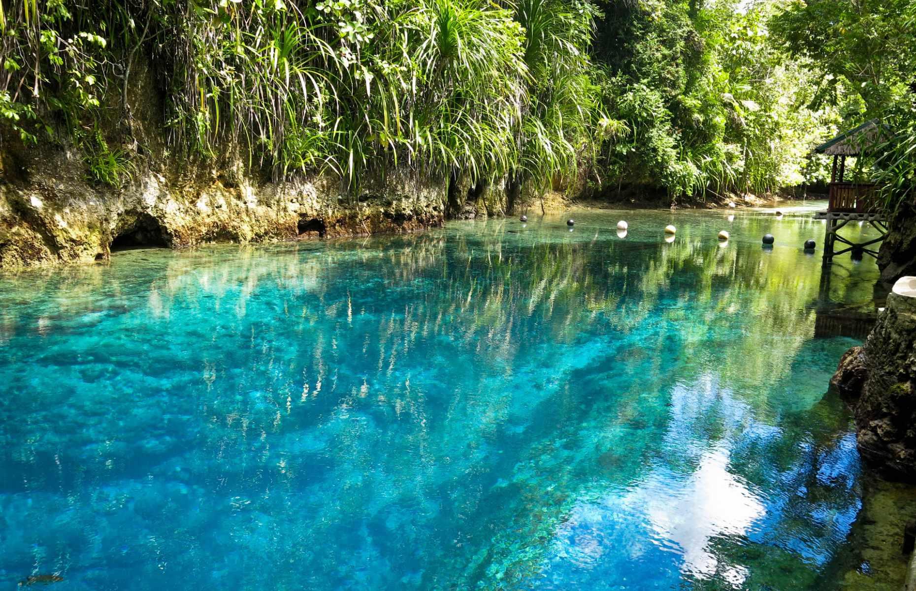 <p>Enchanted by name and (apparently) enchanted by nature, this eye-popping blue river flows through an area of thick forest on the island of Mindanao in the Philippines. Local lore suggests the magical waters are inhabited by mythical creatures including engkanto (a kind of environmental spirit), and that sapphire and jade from fairies’ wands are responsible for its dramatic color. But the biggest mystery of all is that this saltwater river has no apparent source.</p>