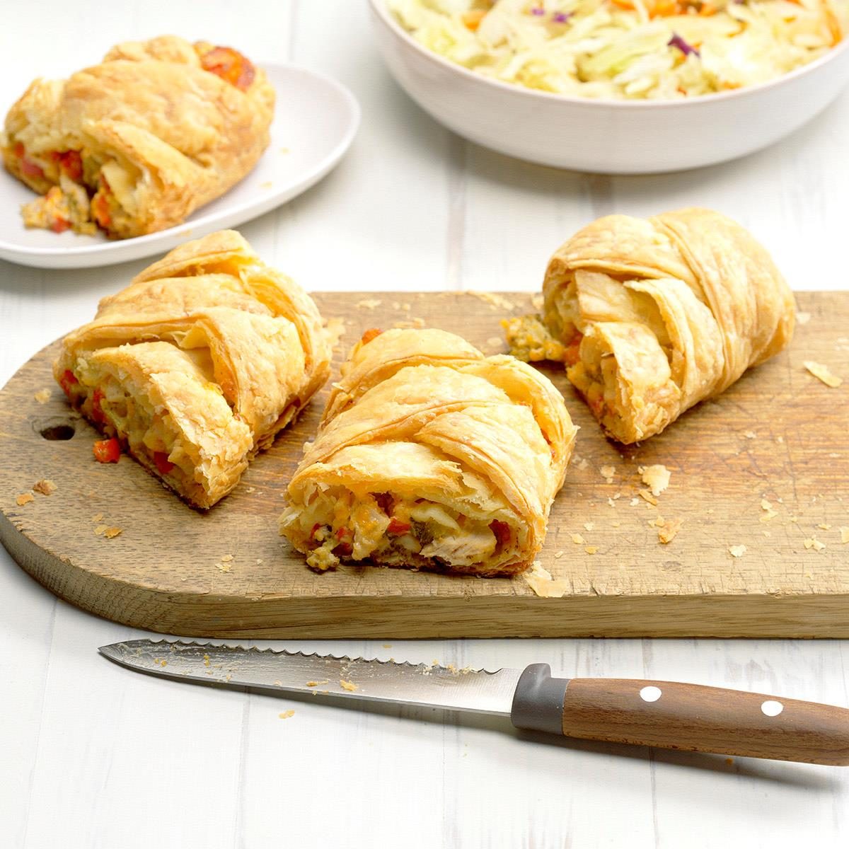 <p>This meal in one is an easy way to get kids—and adults—to eat broccoli. The puff pastry that wraps up turkey, cheese and veggies is pure, flaky goodness. —Jenelle Fender, Steinbach, Manitoba</p> <div class="listicle-page__buttons"> <div class="listicle-page__cta-button"><a href='https://www.tasteofhome.com/recipes/turkey-and-broccoli-pastry-braid/'>Go to Recipe</a></div> </div>