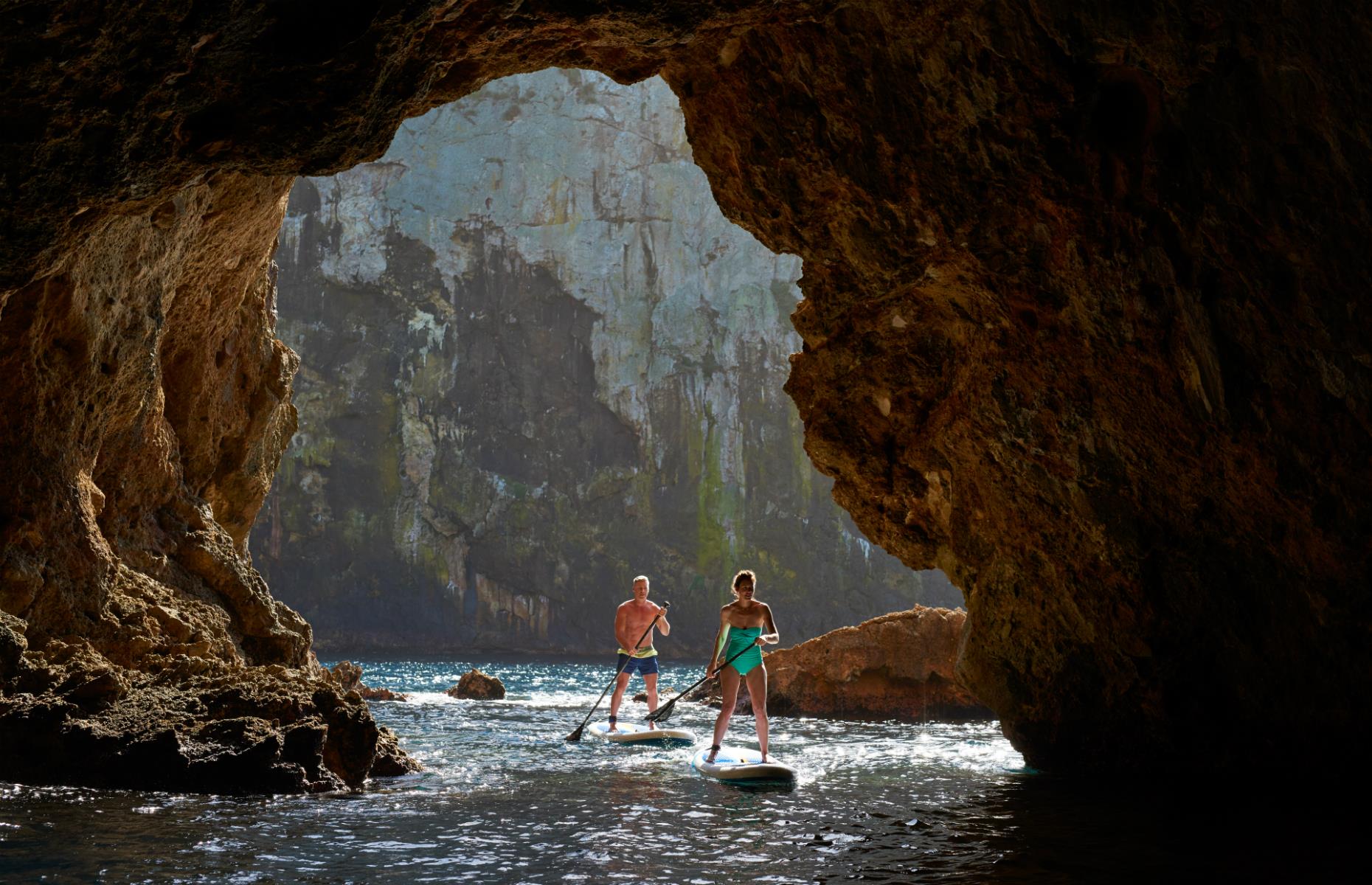 New Zealand has caught the stand-up paddleboarding (SUP) bug and although you can hire boards in loads of places, the Tutukaka coast and Poor Knights Islands are simply spectacular. Go by boat out to the Marine Reserve and then jump on boards to explore craggy hidden sea caves.