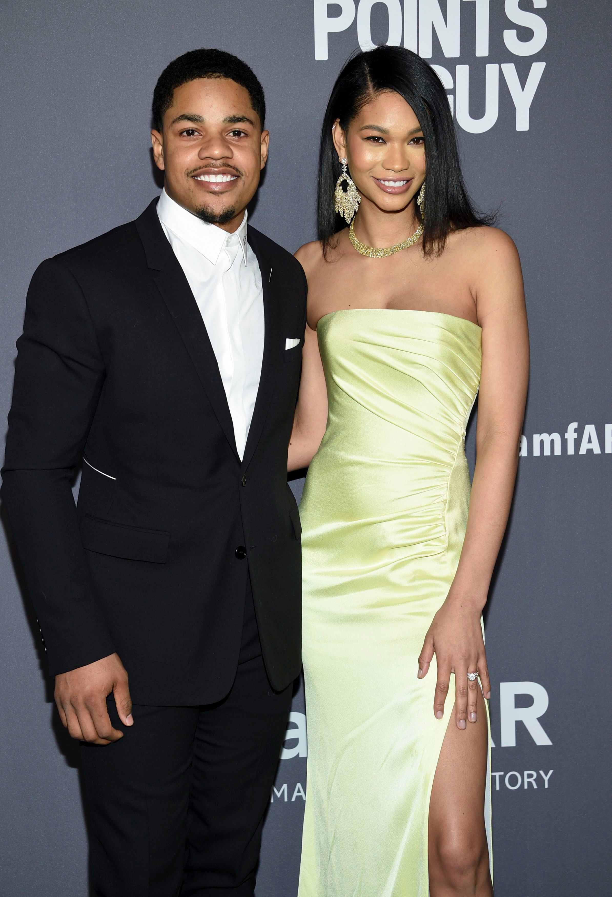 <p>NFL star Sterling Shepard met model wife Chanel Iman at football star Victor Cruz's 30th birthday party in 2016. "When I was younger, I'd see her in the Victoria's Secret magazines that my sisters were getting, but it didn't really come to me [when I saw her at the party]," he told Haute Living magazine in 2019. "When she walked into the room one of my boys was like, 'You know who that is?' and I was like, 'No.' I approached her and asked her if she wanted a drink, and we were just talking for the rest of the party, and then we went to some club for the afterparty and kept talking. I got her number, and we went our own separate ways, but we stayed in contact. It was kind of crazy." The couple have been married since 2018.</p>