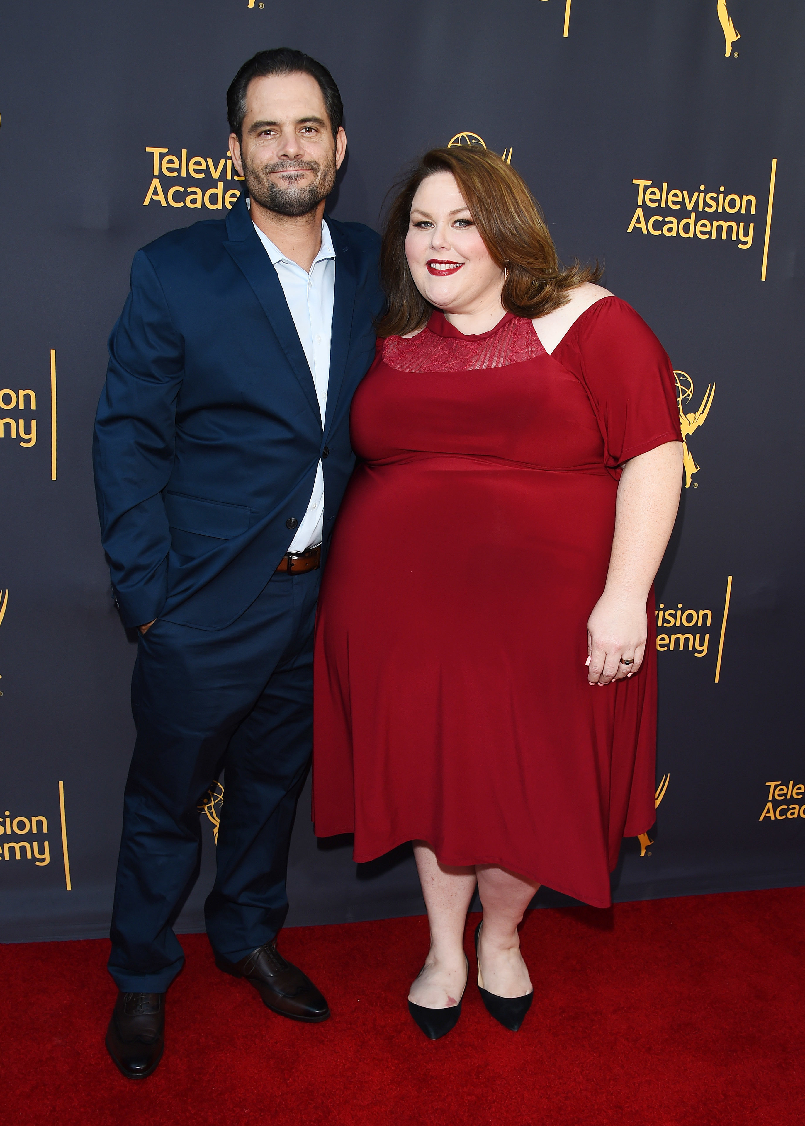 <p>Chrissy Metz and future-ex-boyfriend Josh Stancil met at work. In August 2016, they were wrapping the second episode of "This Is Us" -- she was starring as Kate Pearson, he was working as a camera grip -- when she saw him eating a taco bowl while putting stuff away in his truck, she told Marie Claire. "I was like, oh he's cute, with shorts and his backward hat, kind of masculine," she told the magazine. "Before I even know it, I called out, 'You better slow down or you're going to choke on your food.' I am typically a little more charismatic than that, I swear." After a month of exchanging hellos on set, "it was very unexpected," she added, when Josh asked her out for a drink. They started dating and a few months later made their <a href="http://www.wonderwall.com/celebrity/couples/this-is-us-star-chrissy-metz-makes-first-red-carpet-appearance-with-boyfriend-josh-stancil-1956237.article">red carpet debut</a> as a couple at a <a href="http://www.wonderwall.com/awards-events/red-carpet/sag-awards-2017-screen-actors-guild-awards-arrivals-fashion-36370.gallery">2017 SAG Awards</a> party. In March 2018, Chrissy confirmed they'd split.</p>