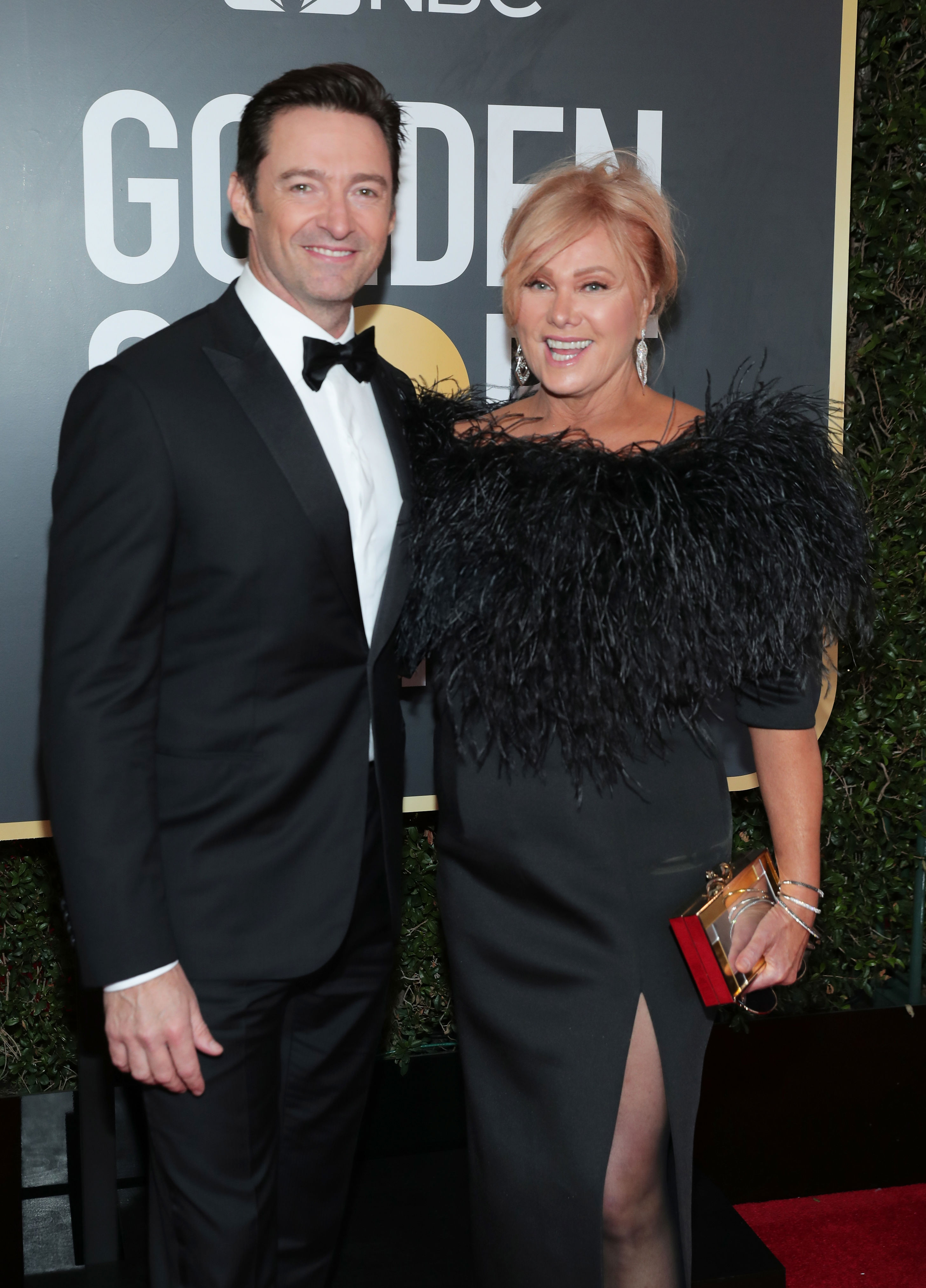 <p>Hugh Jackson met his wife of more than two decades, Deborra-lee Furness, when he landed a part -- his first after getting out of drama school -- on her Australian TV series "Correlli." "Deb, she was a big star. I get picked up, and Deb is in the front seat of the car. I'll never forget. She took off her seatbelt and she turned around and put out her hand and took off her sunglasses and said, 'Hi, I'm Deborra-lee Furness, nice to meet you.' I remember thinking, 'I like this girl,'" Hugh told People TV's "The Jess Cagle Interview" in 2017. They grew close over the next few weeks. "Deb and I were already best friends and I realized, I've got a crush on my leading lady. This is the thing you do not do. It's unprofessional and embarrassing." So what did he do? Ignored her. "I didn't talk to Deb for a week. Then I was like, 'This is not a good plan.'" He switched gears and invited 20 friends over for a dinner party and asked Deb for a hand in the kitchen making crêpes suzette. "She said, 'I noticed you haven't talked to me in like a week, what's going on?' I said, 'I got a crush on you. I'll get over it, I'm sorry.' She goes, 'Oh? Because I've got a crush on you too.' I never in a million years thought she reciprocated." They married in 1996 and now have two kids.</p>