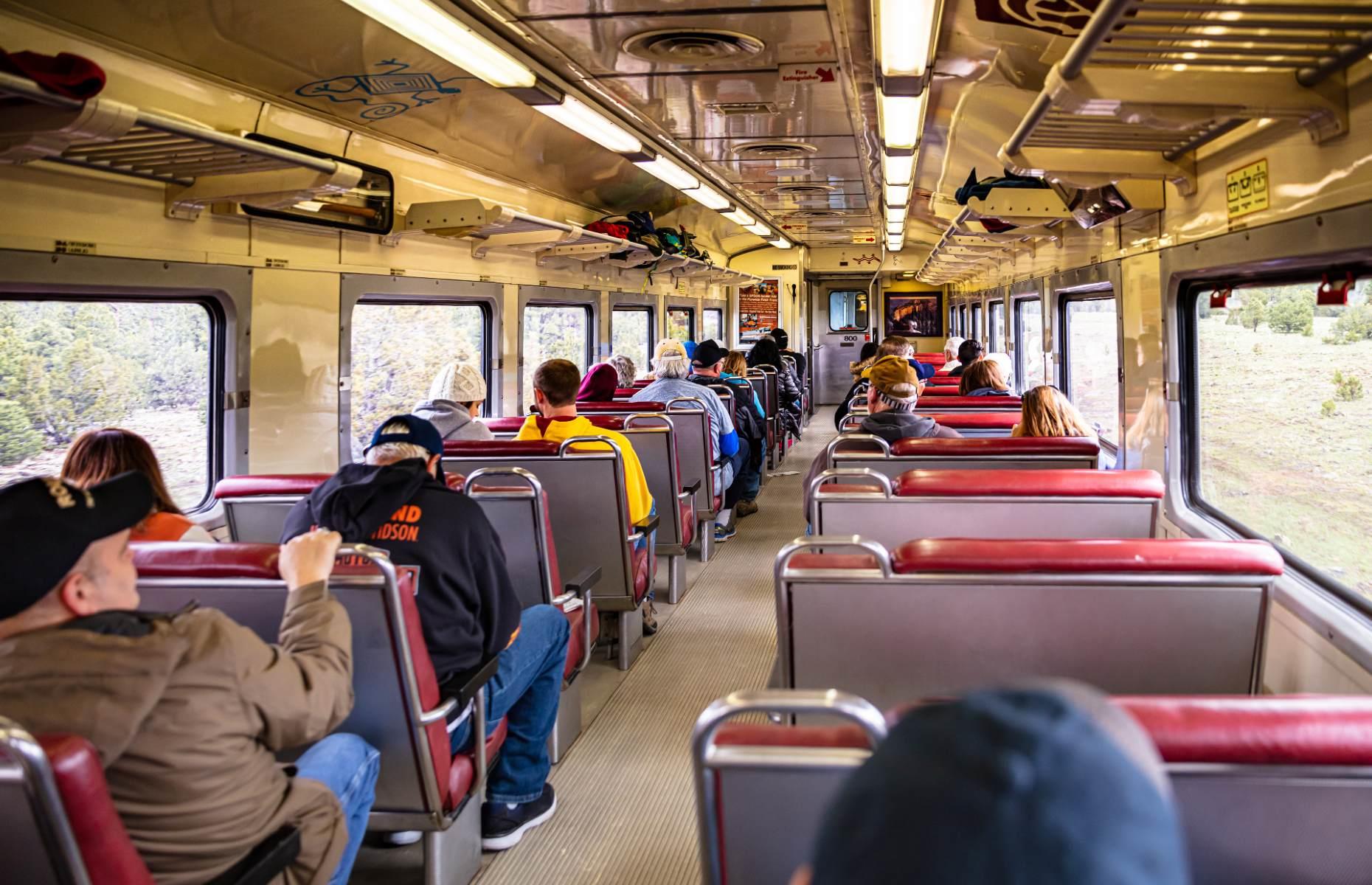 As scenic trips go, it’s a steal. One-way fares in Pullman Class start from just $33.50, Coach Class (pictured) is $41 each way, or to take in the scenery in style you can travel in a glass-ceiling observation dome car from $94.50 each way. During the journey, passengers are encouraged to get into the spirit of the Old West and enjoy the musical entertainment, cowboy characters and other surprises onboard.