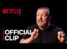 Ricky Gervais gives us his take on the rules of comedy, spoiling his cats and how super actual nature is in his second Netflix stand-up special.

SUBSCRIBE: http://bit.ly/29qBUt7

About Netflix:
Netflix is the world's leading streaming entertainment service with 222 million paid memberships in over 190 countries enjoying TV series, documentaries, feature films and mobile games across a wide variety of genres and languages. Members can watch as much as they want, anytime, anywhere, on any internet-connected screen. Members can play, pause and resume watching, all without commercials or commitments.

Ricky Gervais: SuperNature | Official Clip | Netflix
https://youtube.com/Netflix