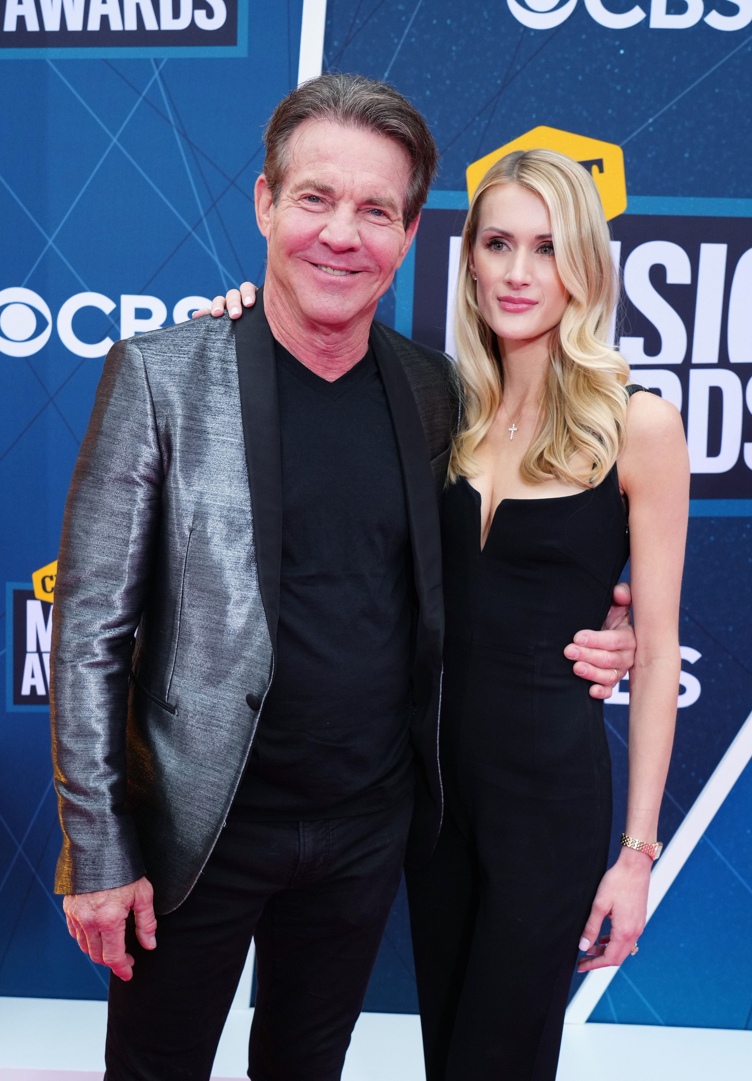 <p><a href="https://www.wonderwall.com/celebrity/profiles/overview/dennis-quaid-1083.article">Dennis Quaid</a>'s fourth wife, Laura Savoie, is 39 years his junior. The actor -- seen here with Laura at the <a href="https://www.wonderwall.com/awards-events/a-lightning-storm-couldnt-stop-these-stars-see-all-the-big-names-braving-the-bad-weather-at-the-2022-cmt-music-awards-585190.gallery">2022 CMT Music Awards</a> -- was 65 when he was first photographed with the then-26-year-old graduate student in May 2019 (reports revealed they'd been dating for several months at the time). Dennis proposed in Hawaii in October 2019 and they married in June 2020. Laura, who was valedictorian of her class at Pepperdine University and previously dated actor Jeremy Piven, has been working toward her doctorate in accounting at the University of Texas at Austin, where she's a teaching and research assistant. But this isn't the first time Dennis has romanced a significantly younger woman... </p>