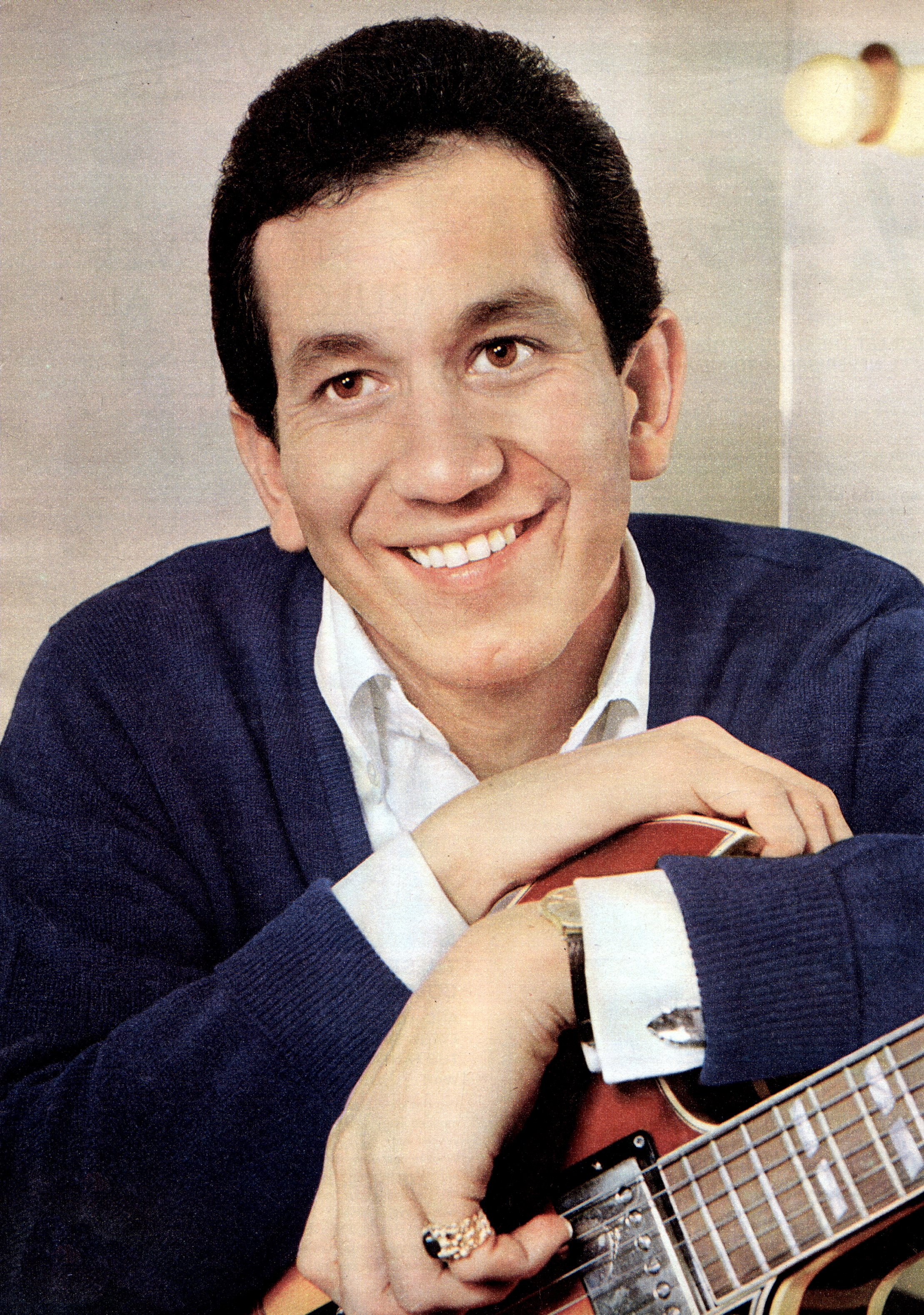 <p>Trini Lopez, who found fame in the 1960s with his mix of  folk, Latin and rockabilly music -- his biggest records were "If I Had a Hammer" and "Lemon Tree" -- died on Aug. 11 at a hospital in Rancho Mirage, California, from complications of COVID-19. He was 83.</p>