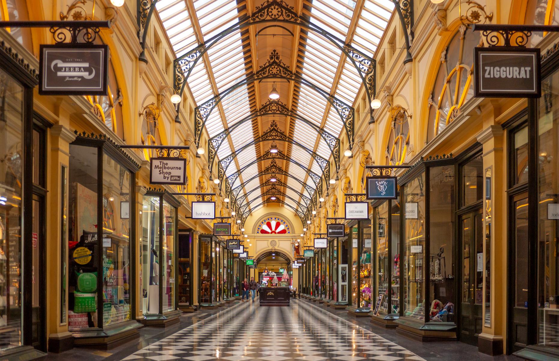 This splendid Victorian-era arcade could well be in London or Paris but it is in Melbourne’s CBD. Opened in 1870, the Royal Arcade was the first such structure to be built in the city and is the longest-standing example in all of Australia. One of the shopping arcade's most striking features is its clock. Known as Gaunt’s Clock, it is flanked either side by the mythical figures of Gog and Magog. These giant statues have struck the chimes on the hour since 1892.
