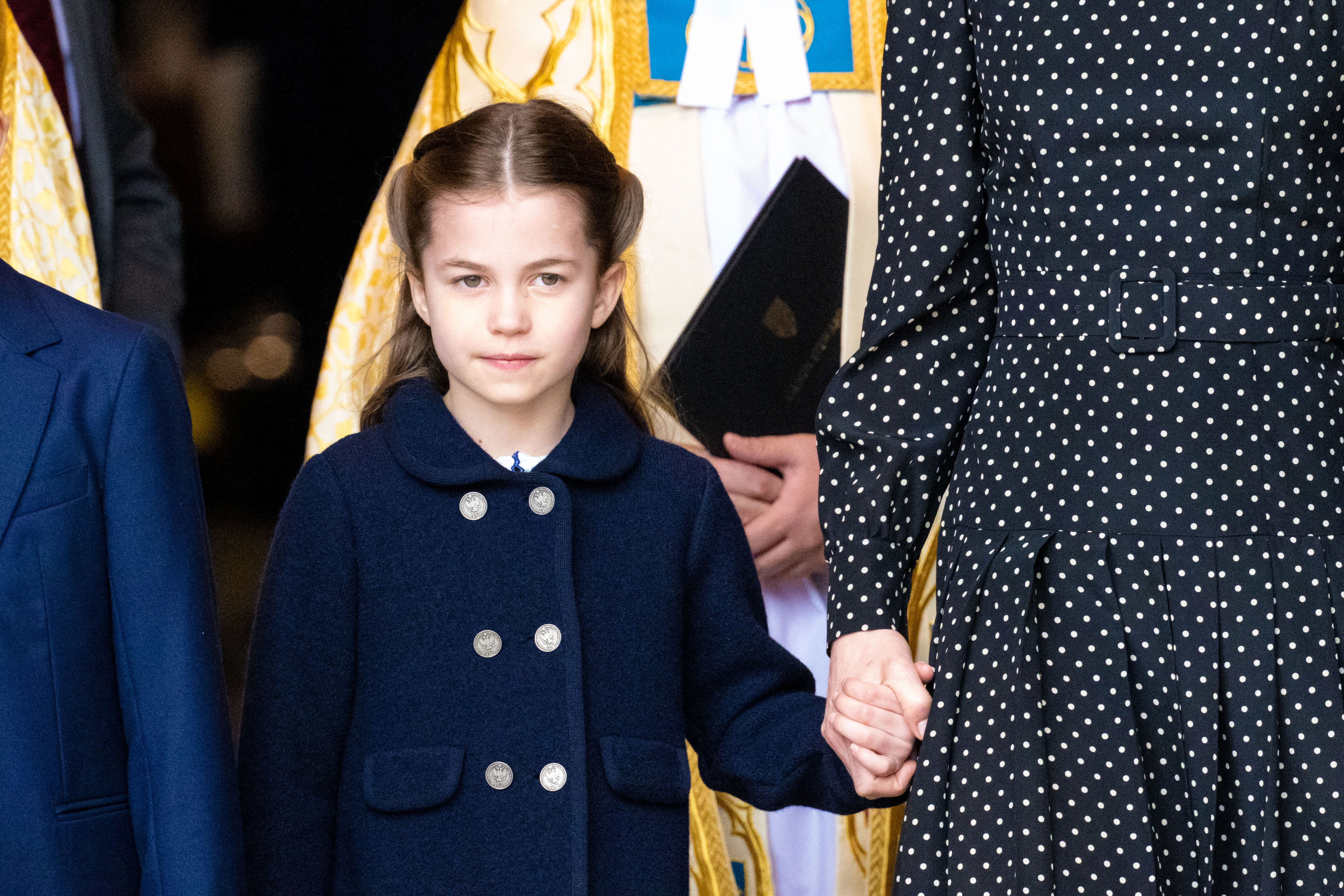 <p>Princess Charlotte departed <a href="https://www.wonderwall.com/celebrity/princess-charlotte-and-prince-george-join-william-kate-and-the-queen-more-great-photos-from-the-royals-prince-philip-memorial-service-of-thanksgiving-578498.gallery">a service of thanksgiving celebrating the life of her late great-grandfather</a>, Prince Philip, at Westminster Abbey in London on March 29, 2022.</p>
