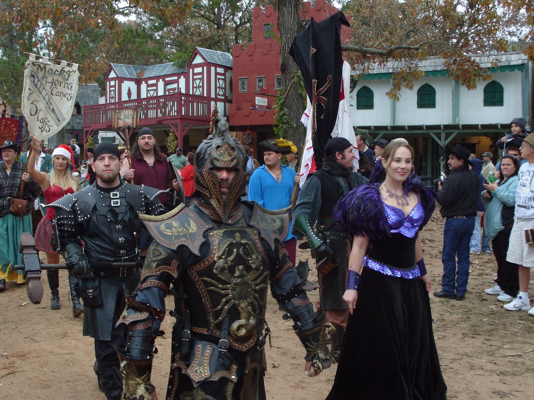 <p><strong>Location:</strong> Todd Mission, Texas <br><strong>Era:</strong> 1500s (Tudor England) <br><strong>What to do:</strong> <a href="https://www.texrenfest.com">The nation's largest Renaissance fair</a> is held on weekends in October and November on 55 acres northwest of Houston. Enjoy 200 daily performances, browse 400 shops, and gorge on massive turkey legs and other "ye olde" classics. <br><strong>Cost:</strong> Prices vary by weekend; $15 and up for adults; $7.50 and up for ages 5 to 12</p>