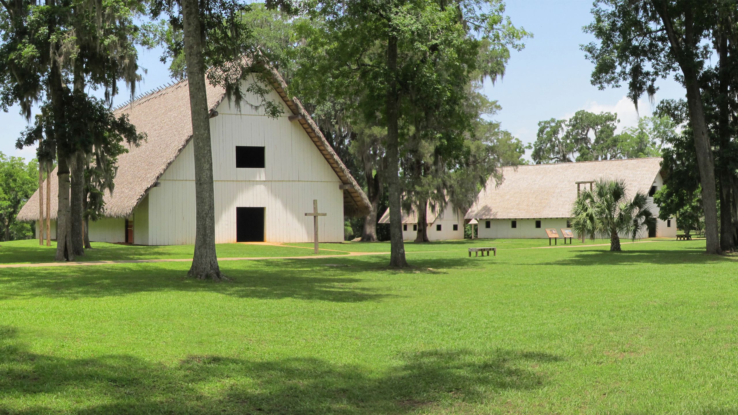 <p><strong>Location:</strong> Tallahassee, Florida <br><strong>Era:</strong> Early 1700s <br><strong>What to do:</strong> In Mission San Luis, the Apalachee tribe and Spanish settlers lived together, and <a href="https://www.missionsanluis.org/">this open-air museum</a> allows visitors to explore both aspects of the village. Highlights include an Apalachee Council House, a Franciscan church, a fort, and more. <br><strong>Cost:</strong> $5 for ages 18 and up; $3 for seniors 65 and up; $2 for ages 6 to 17</p>