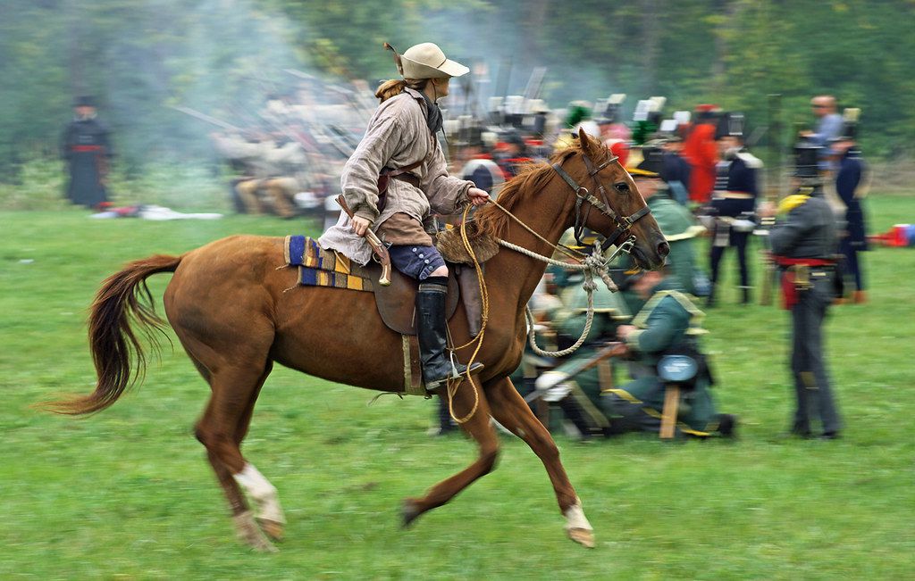 <p><strong>Location:</strong> Marion, Indiana <br><strong>Era:</strong> Early 1800s (War of 1812) <br><strong>What to do:</strong> Held every October, this recreation of the Battle of Mississinewa is billed as the <a href="https://www.mississinewa1812.com/">largest living history event</a> in the country. Other must-sees include military encampments, an Indian village, an 1812 town, and a wilderness area. There are also crafts, food, and weaponry demonstrations. <br><strong>Cost:</strong> $10 for ages 13 and up; $6 for ages 6 to 12 </p>