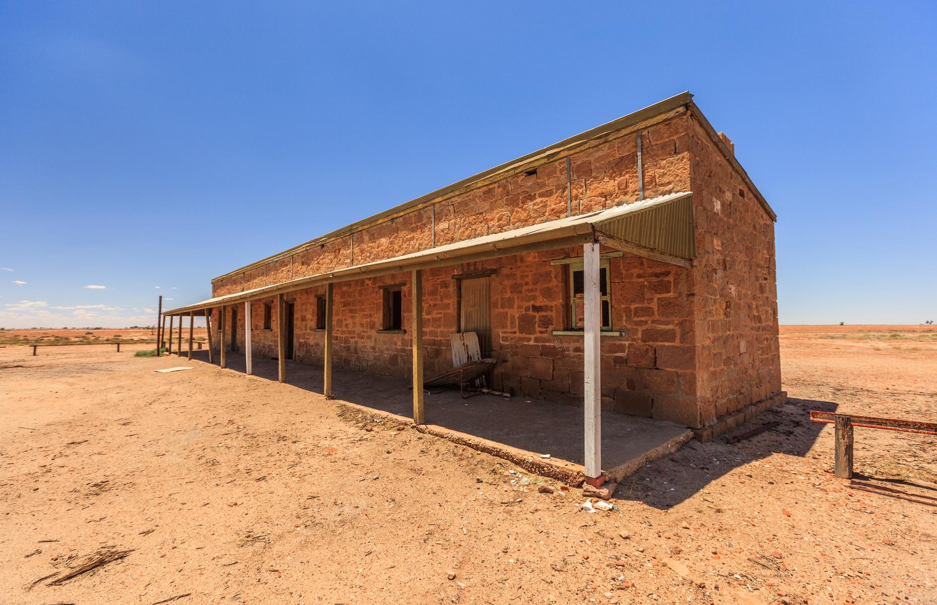 Australia’s outback is scattered with the dilapidated ruins of long-shuttered railway stations such as the Beresford Siding, to the south of William Creek in South Australia. The secluded station was once a refilling stop for the old Ghan train that ran along the Central Australia Railway line between Port Augusta and Alice Springs. It’s now once of many striking sights along legendary outback route, the Oodnadatta Track.
