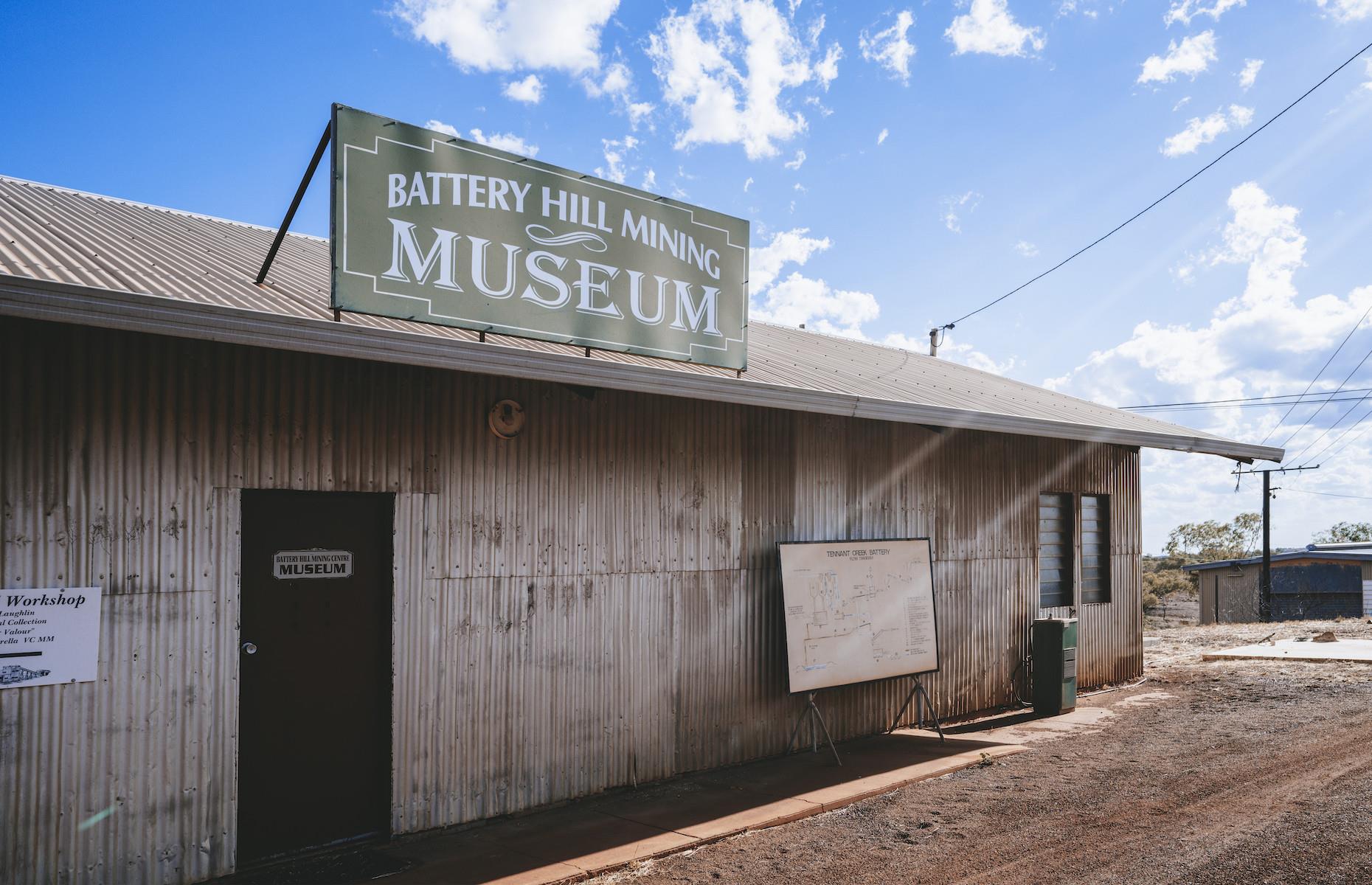 <p>Get a glimpse of what life was like in the mid-20th century at the remains of the historic No 3 Government Gold Stamp Battery near Tennant Creek, where the territory’s outback gold rush (and Australia’s last) started in the late 1930s. <a href="https://northernterritory.com/gb/en/tennant-creek-and-barkly-region/see-and-do/battery-hill-mining-centre">The Battery Hill Mining Centre</a> is open for self-guided tours around the now abandoned machinery and buildings along with underground mine tours.</p>