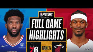 Led by Jimmy Butler’s 23 points, 9 rebounds and 6 assists, the No. 1 seed Heat defeated the No. 4 seed 76ers in Game 5, 120-85. Max Strus added 19 points and 10 rebounds for the Heat in the victory, while Joel Embiid (17 points, 5 rebounds) and James Harden (14 points, 6 rebounds, 4 assists) combined for 31 points for the 76ers. The Heat lead this best-of-seven series 3-2, with Game 6 taking place on Thursday, May 12 (ESPN, 7:00 p.m. ET)