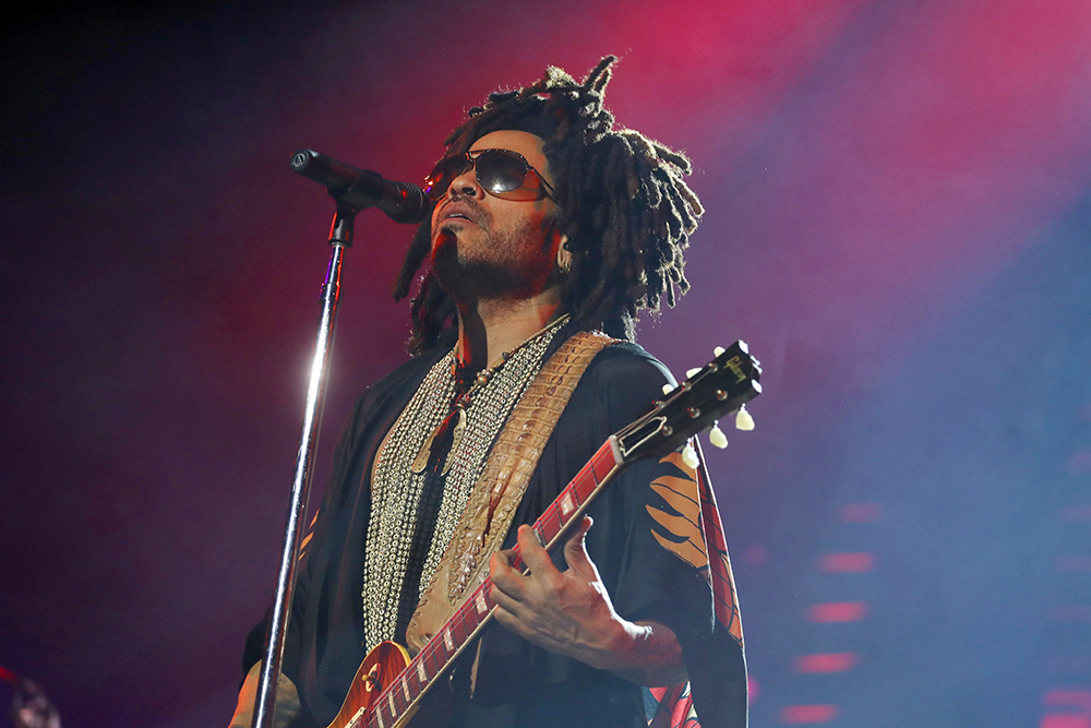<p>Lenny Kravitz in concert at the Casalecchio di Reno in Bologna, Italy on May 12, 2019.</p>