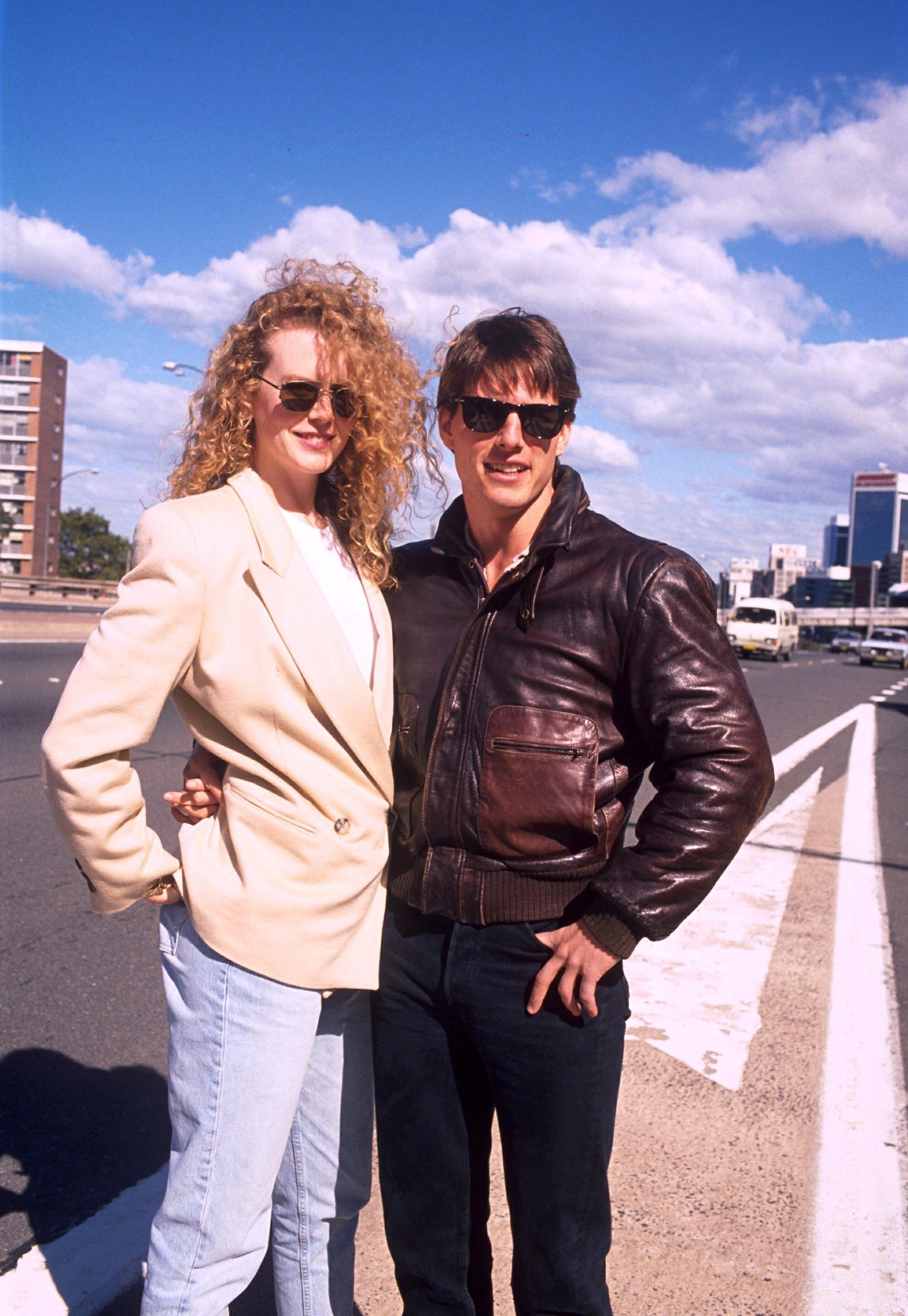 <p>In 1990, Tom Cruise and <a href="https://www.wonderwall.com/celebrity/profiles/overview/nicole-kidman-364.article">Nicole Kidman</a> grew close while shooting "Days of Thunder." The American movie star and the Australian actress, pictured here promoting the film in Sydney, soon began dating.</p>