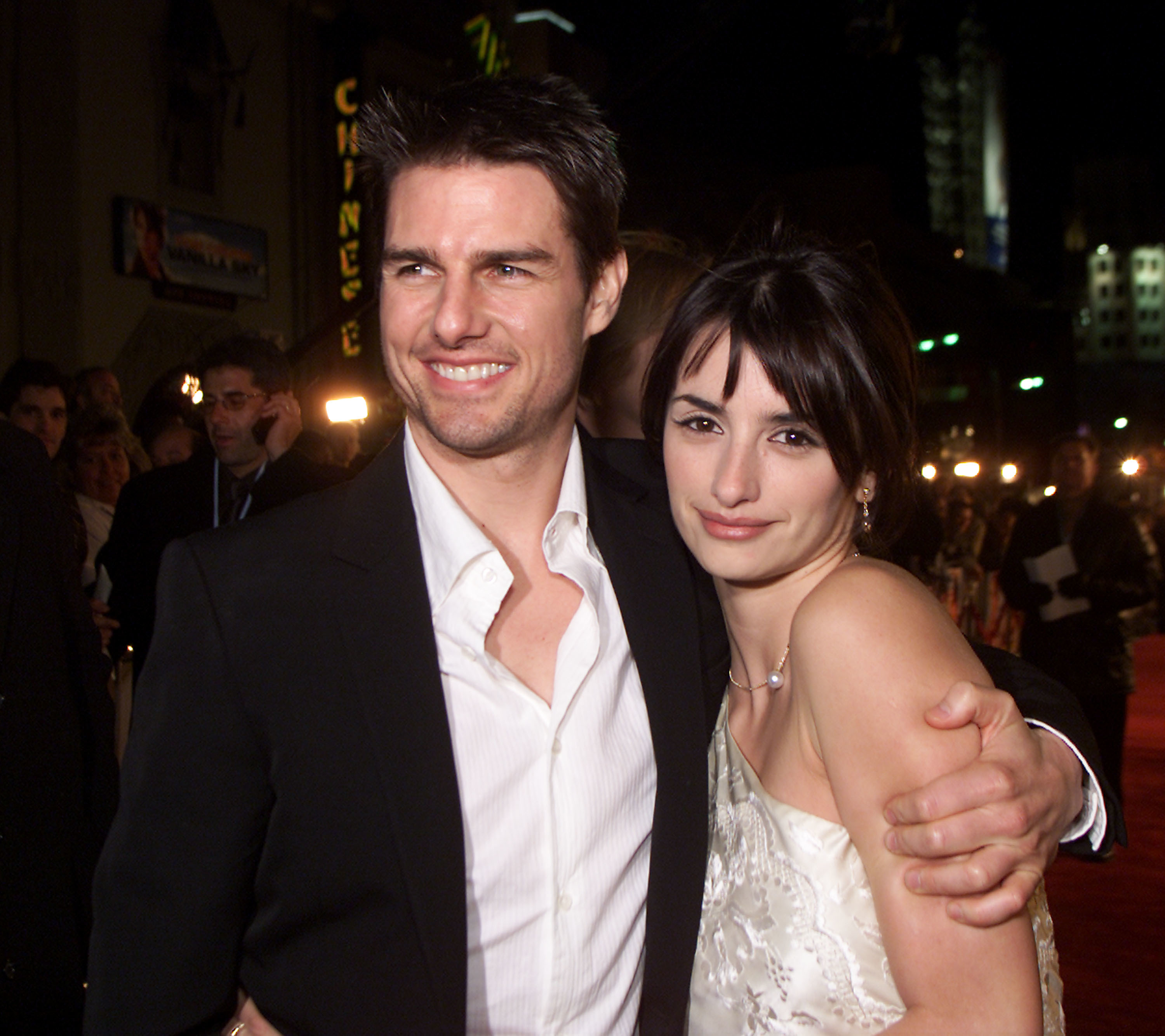 <p>It didn't take long for Tom Cruise to bounce back in the love department. He began dating Spanish actress <a href="https://www.wonderwall.com/celebrity/profiles/overview/penelope-cruz-373.article">Penelope Cruz</a> after the two co-starred in 2001's "Vanilla Sky." The couple are pictured here at the film's Los Angeles premiere in December 2001.</p>